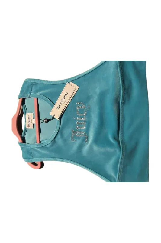 Embellished Racerback Crop Tank Top —REJUICED sold by Juicy Couture