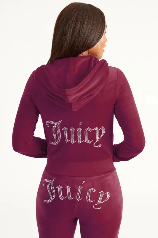 OG Big Bling Velour Hoodie sold by Juicy Couture