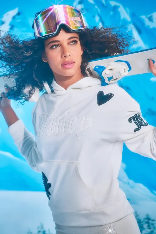 Oversized Big Bling Hoodie with Patches sold by Juicy Couture