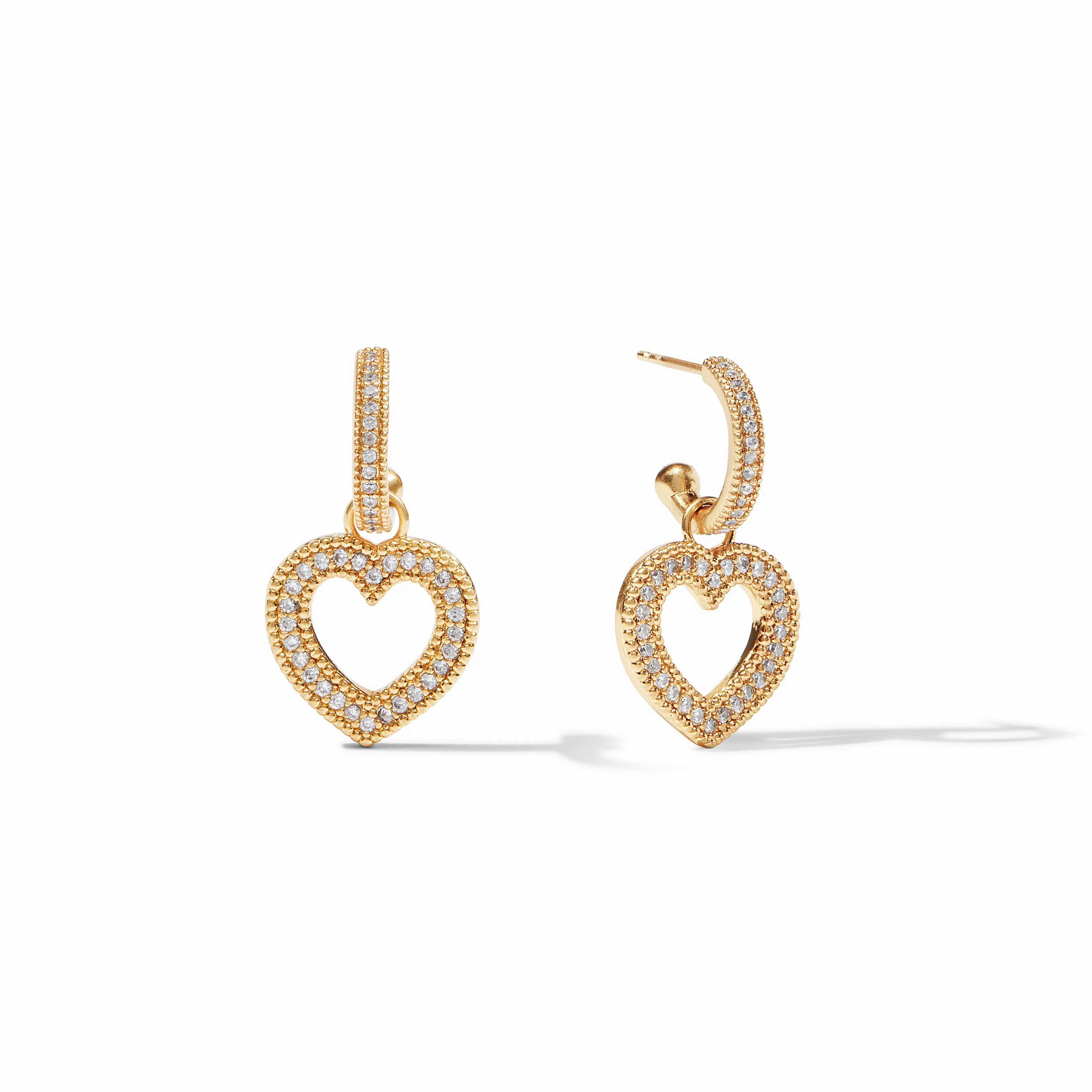 Esme Heart Pavé Hoop & Charm Earring sold by Julie Vos