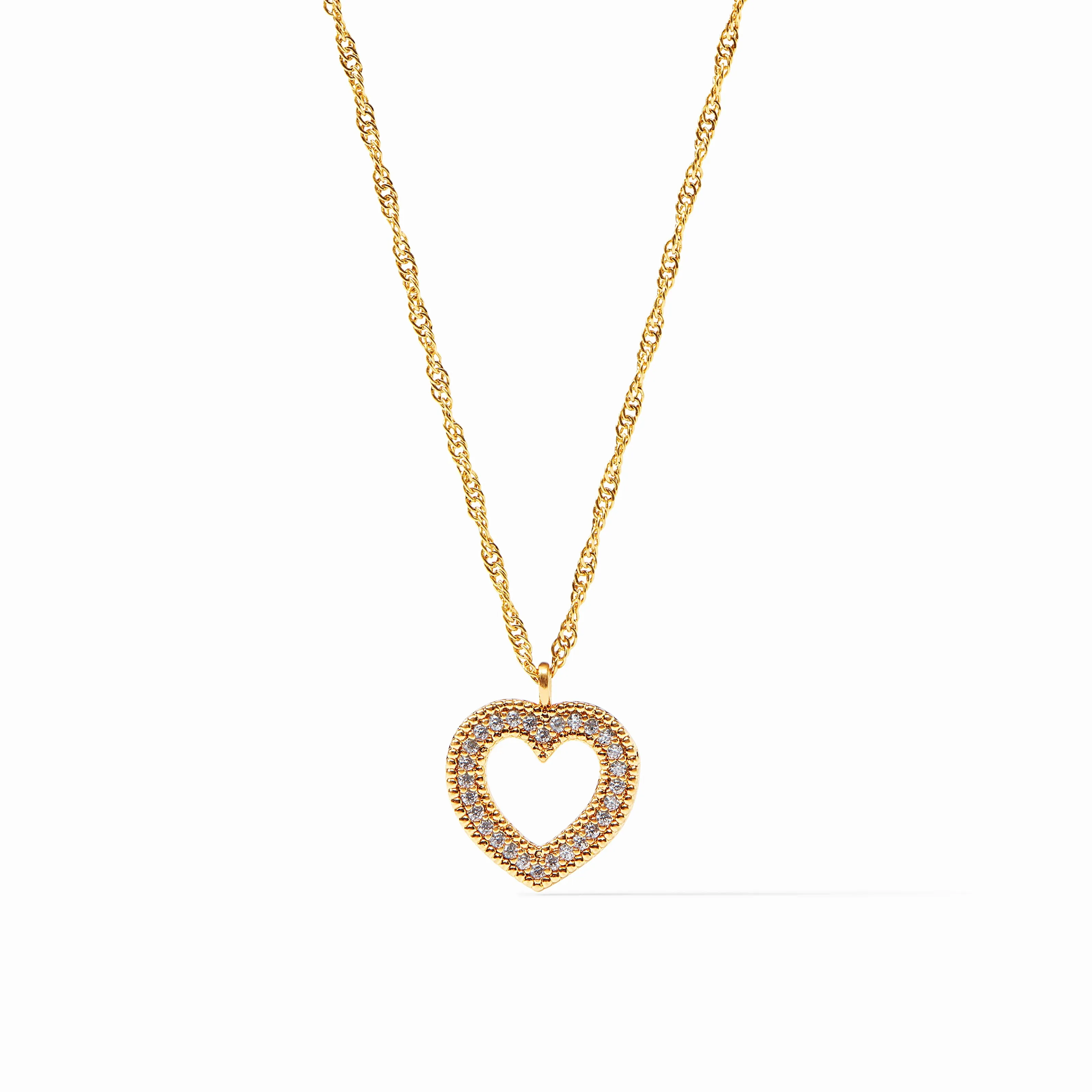 Esme Heart Pavé Solitaire Necklace sold by Julie Vos