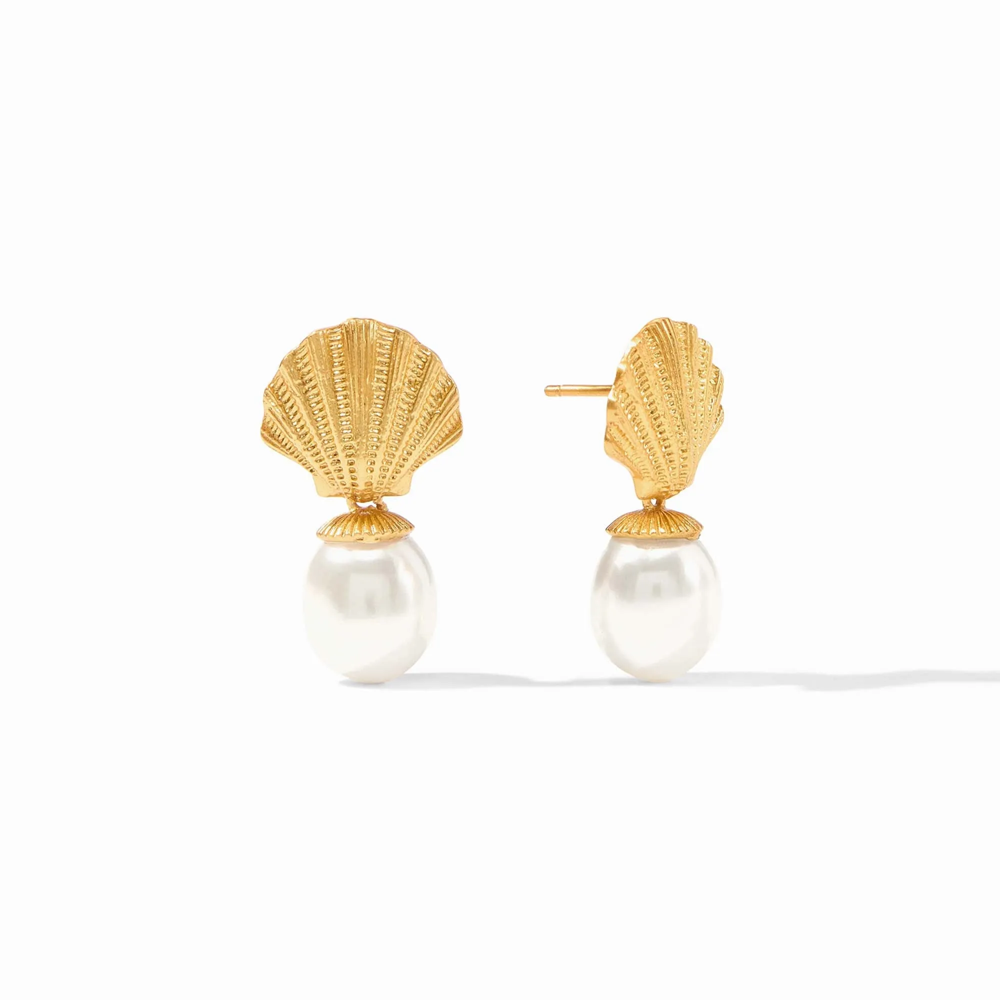 Sanibel Shell Pearl Drop Earring sold by Julie Vos
