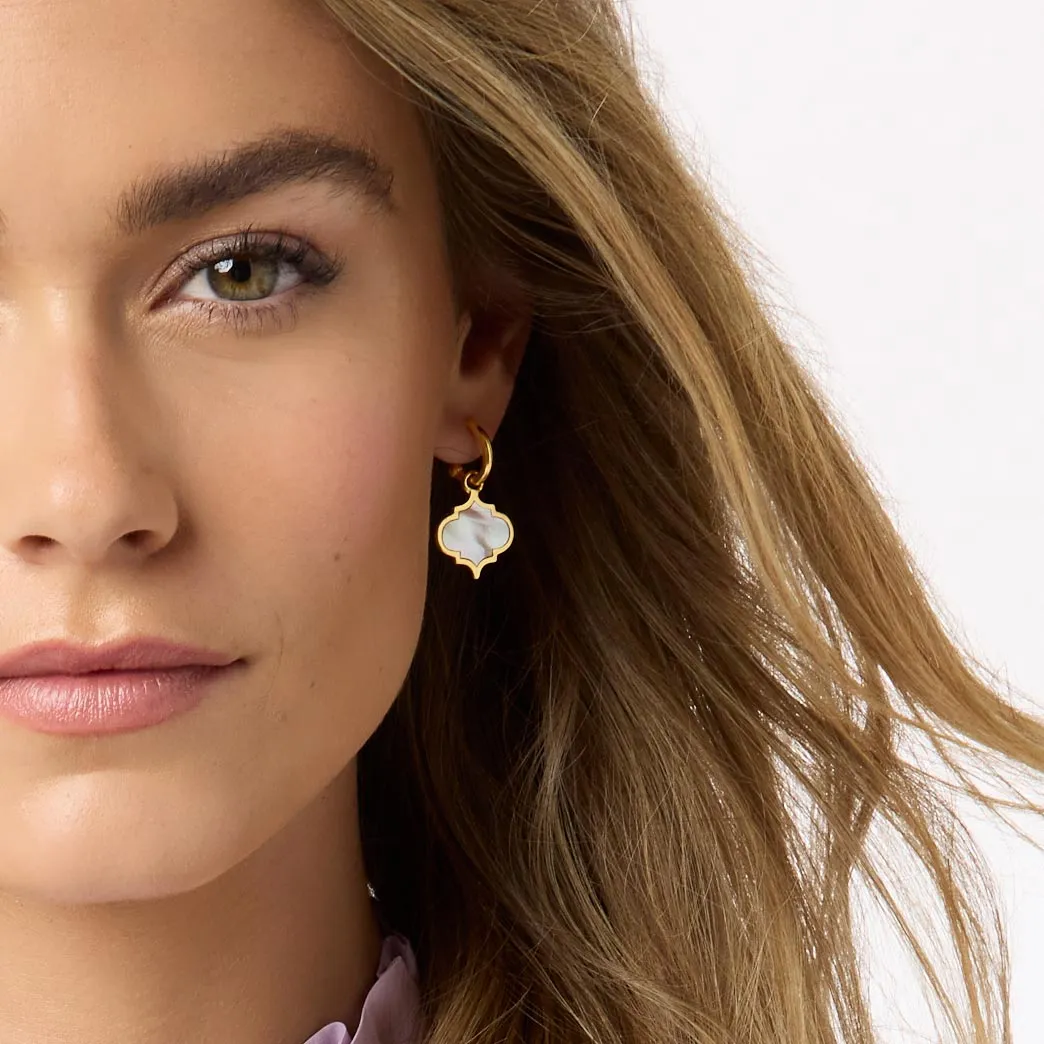 Helene Inlay Hoop & Charm Earring sold by Julie Vos product image thumbnail 2