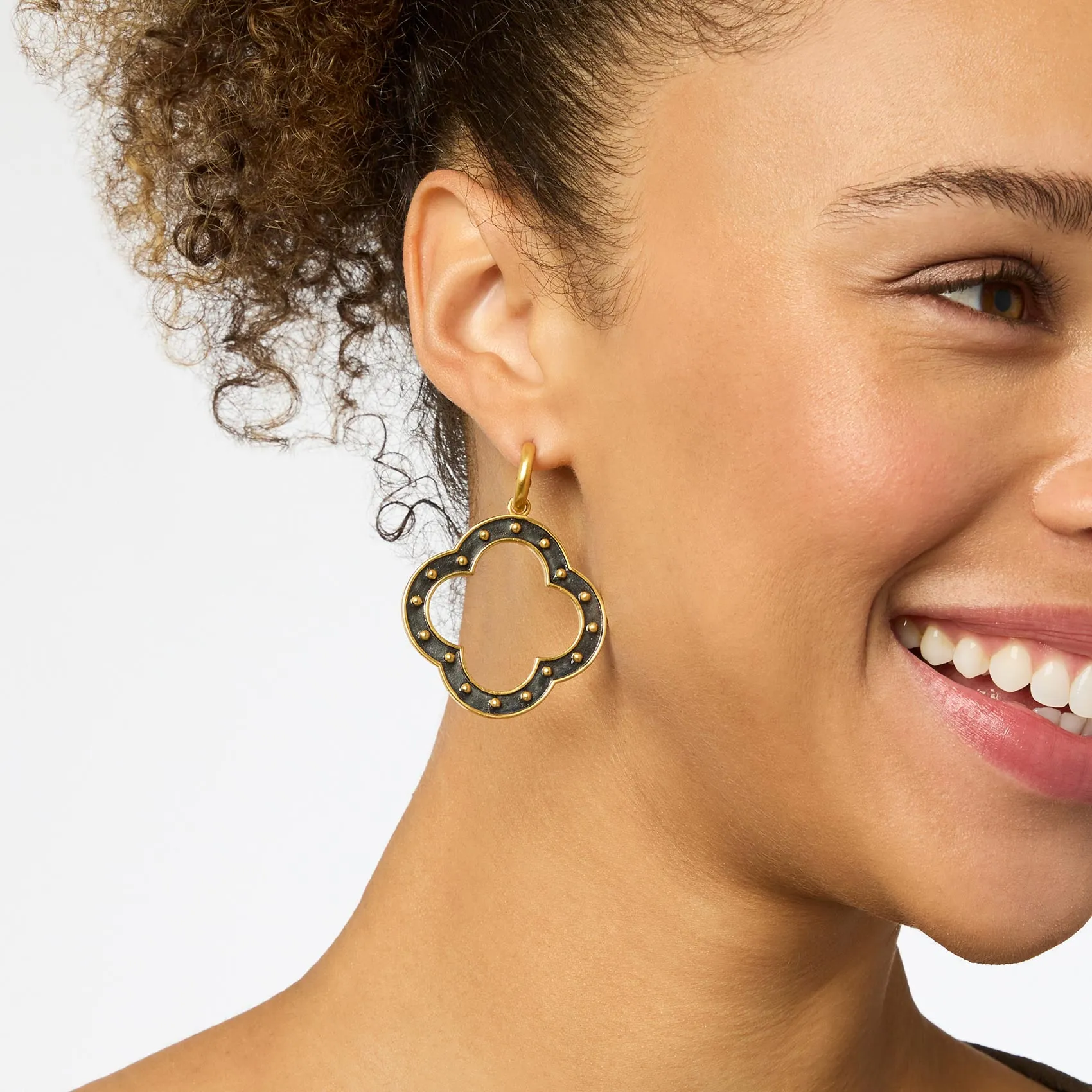 SoHo Statement Hoop & Charm Earring sold by Julie Vos product image thumbnail 2
