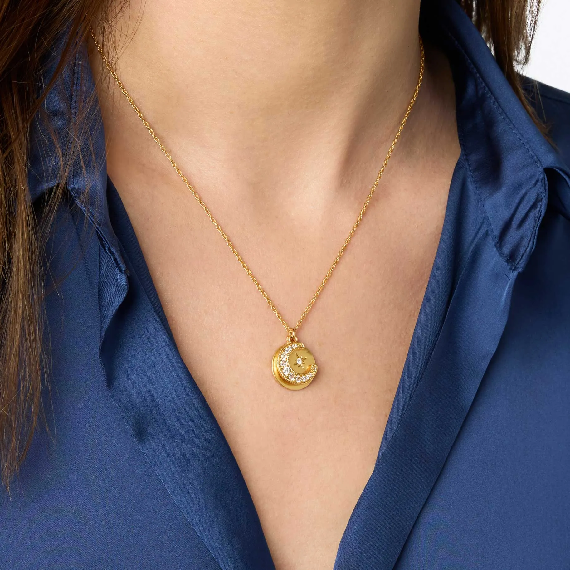 Luna Delicate Charm Necklace sold by Julie Vos product image thumbnail 3