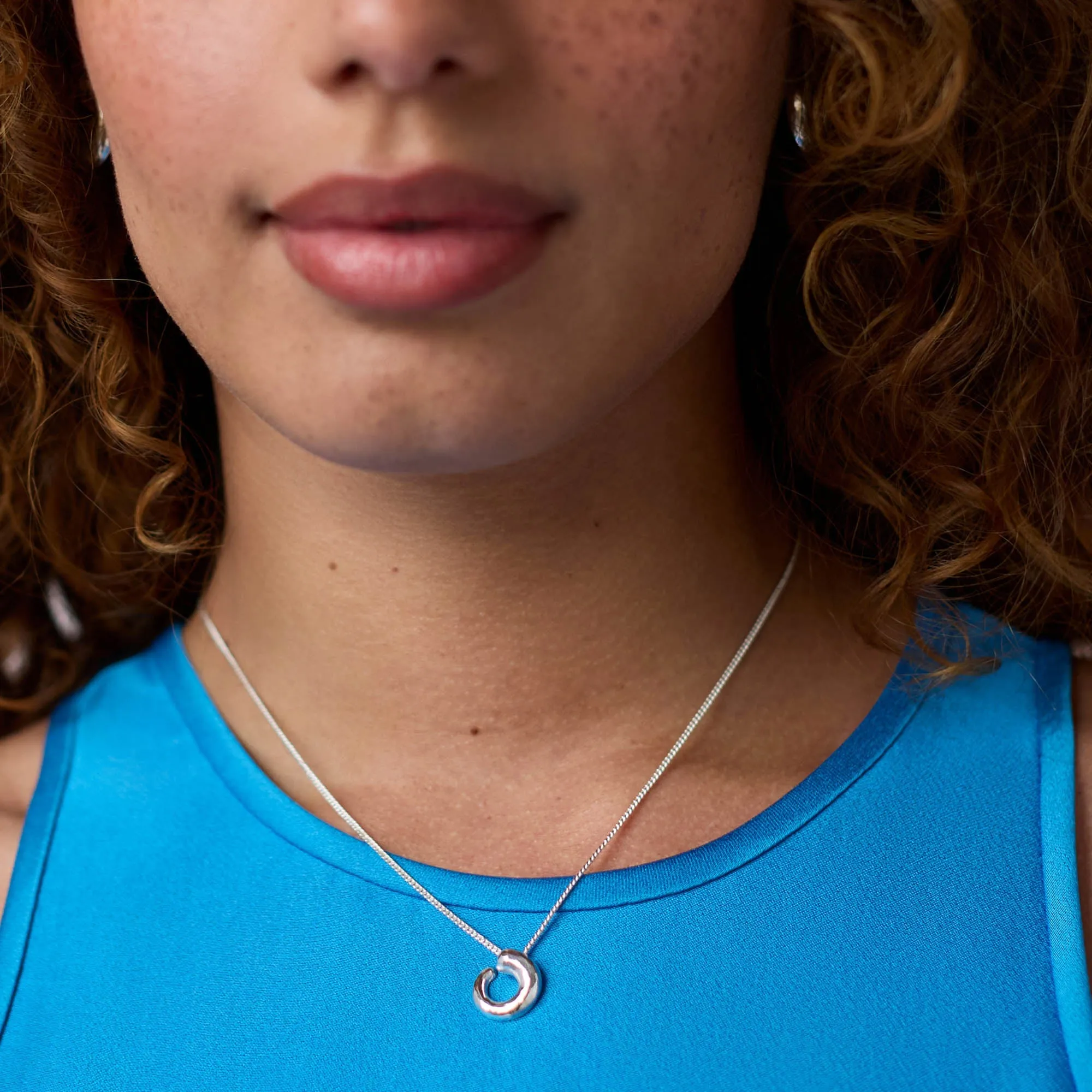 Solara Spiral Delicate Necklace sold by Julie Vos product image thumbnail 2