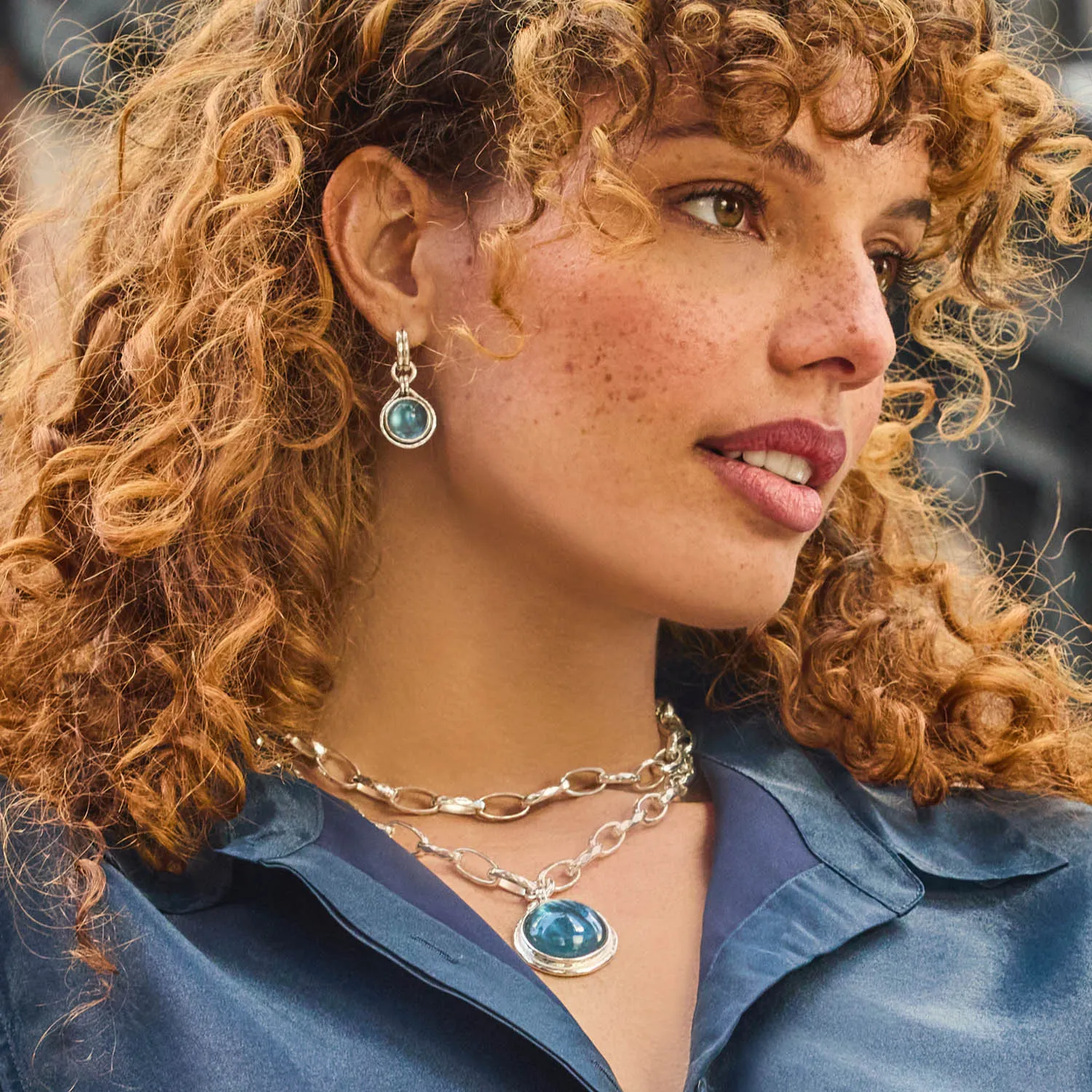 Solara Hoop & Charm Earring sold by Julie Vos product image thumbnail 4