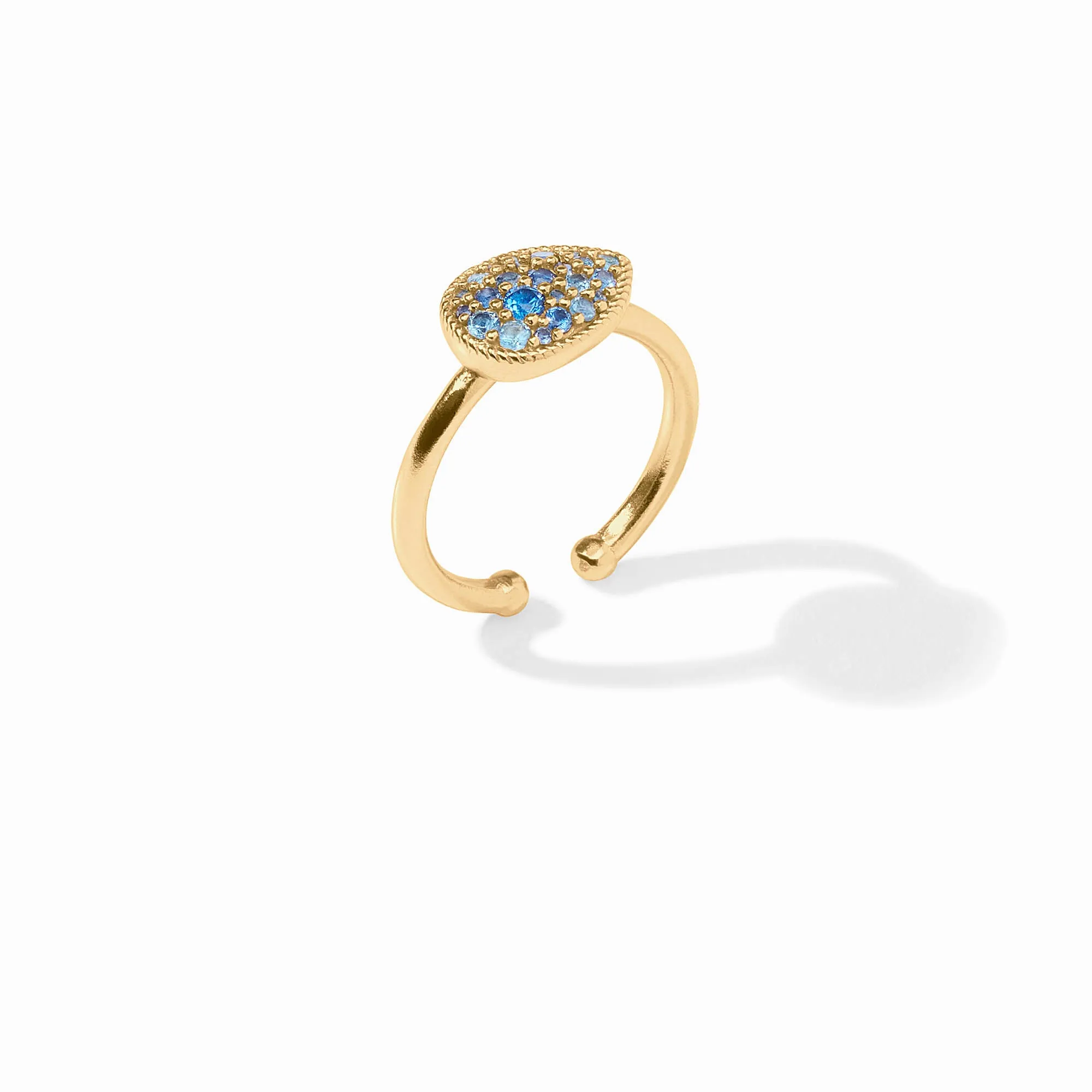 Pavé Teardrop Stacking Ring sold by Julie Vos product image thumbnail 3