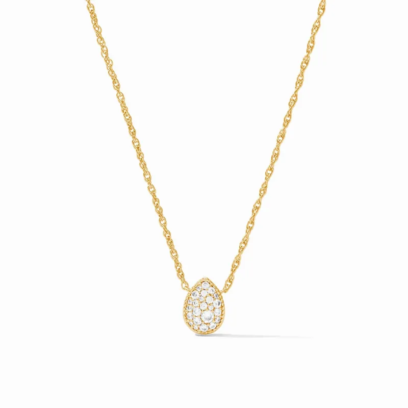Pavé Teardrop Delicate Necklace sold by Julie Vos