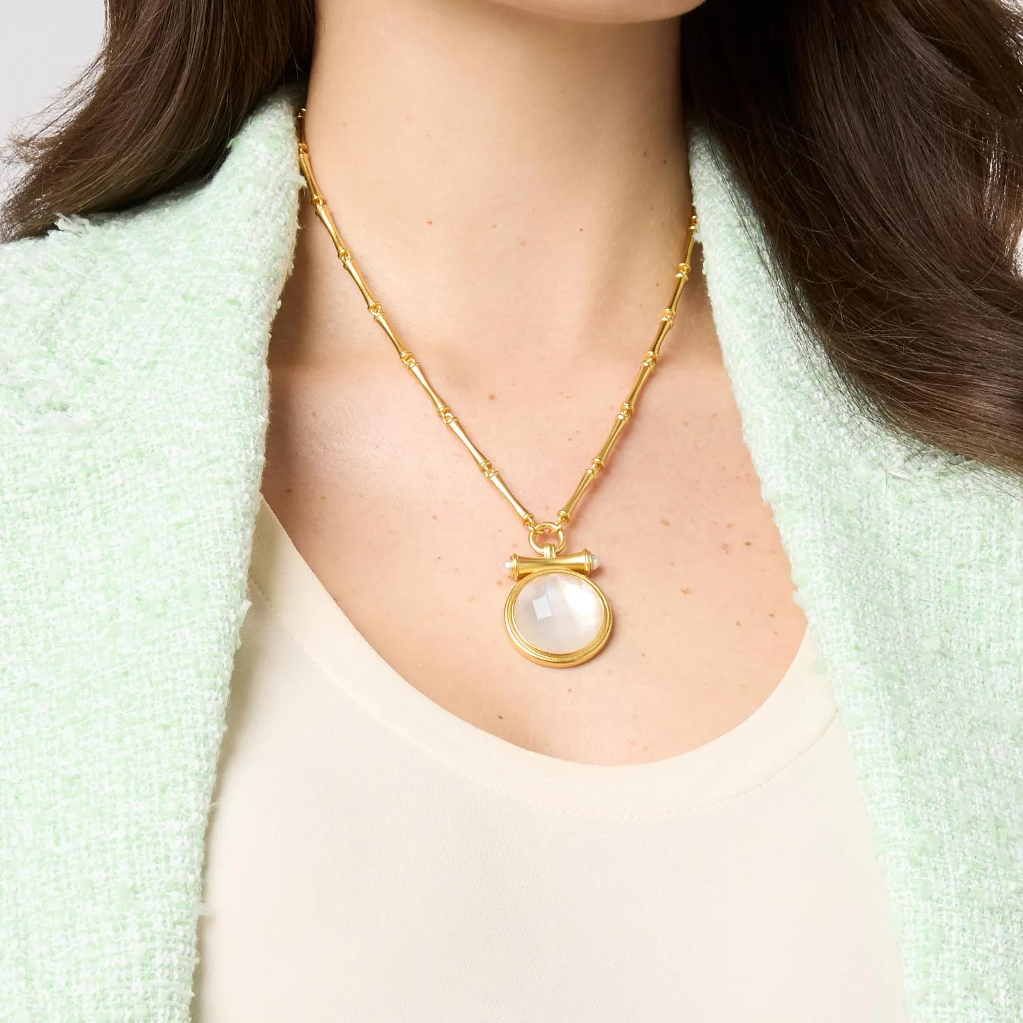 Bamboo Statement Necklace sold by Julie Vos product image thumbnail 4