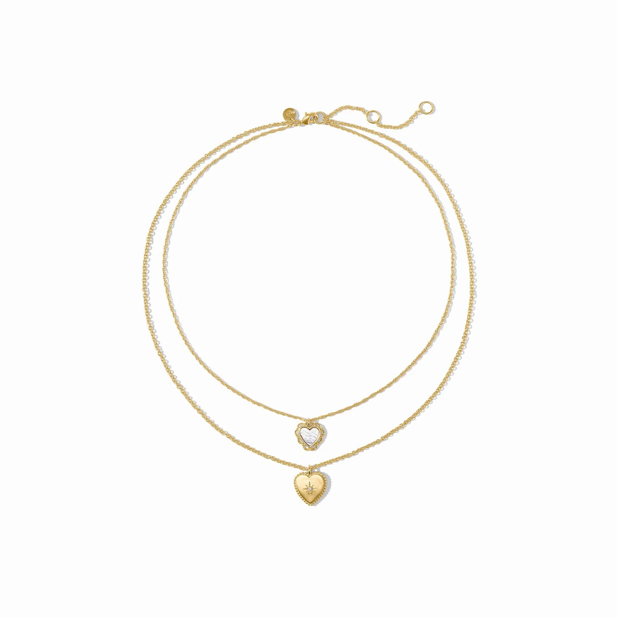 Heart Duo Delicate Necklace sold by Julie Vos product image thumbnail 4