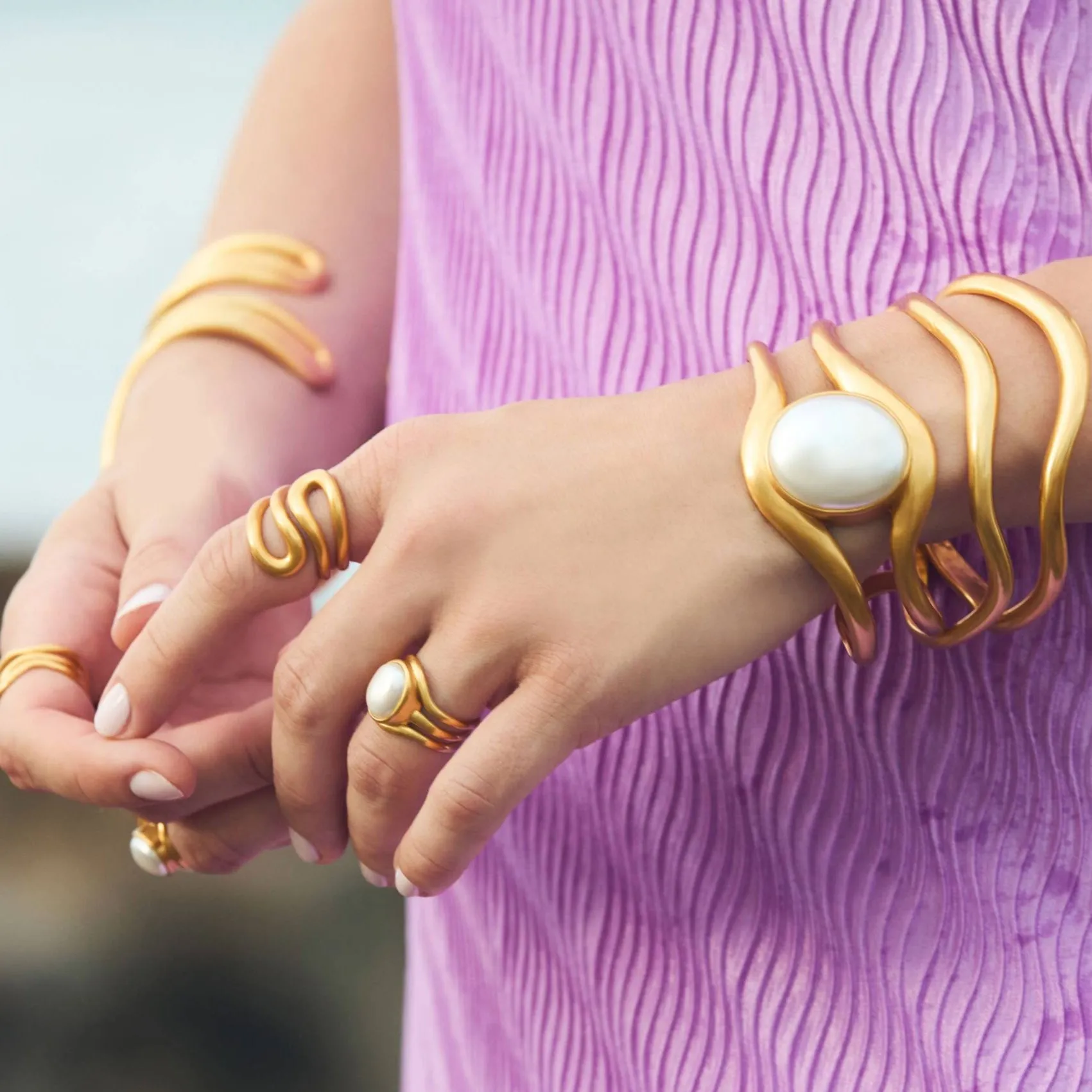 Wave Bangle sold by Julie Vos product image thumbnail 2