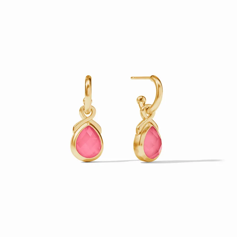 The Pink Hoop & Charm Earring sold by Julie Vos