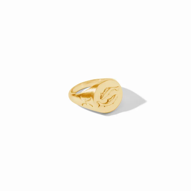 Zodiac Signet Ring - Pisces sold by Julie Vos
