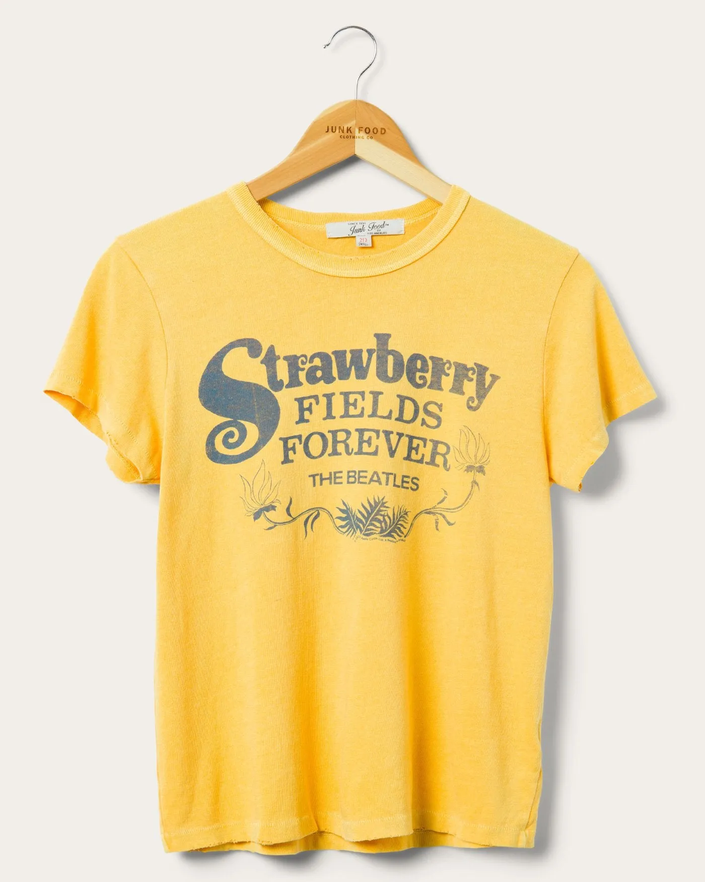 Women's The Beatles Strawberry Fields Forever Original Tee sold by Junk Food Clothing