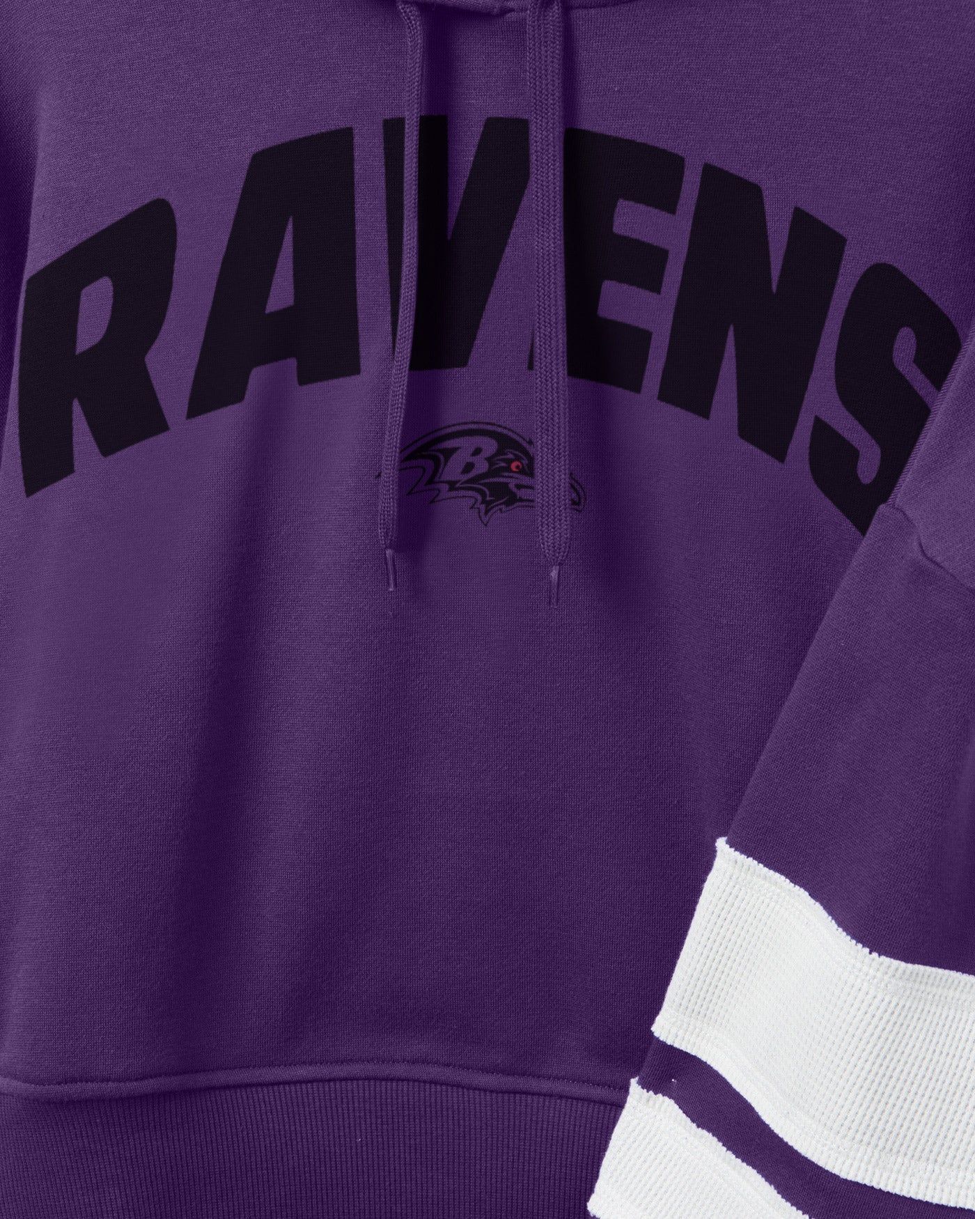 WOMENS RAVENS SIDELINE STRIPED FLEECE sold by Junk Food Clothing product image thumbnail 4