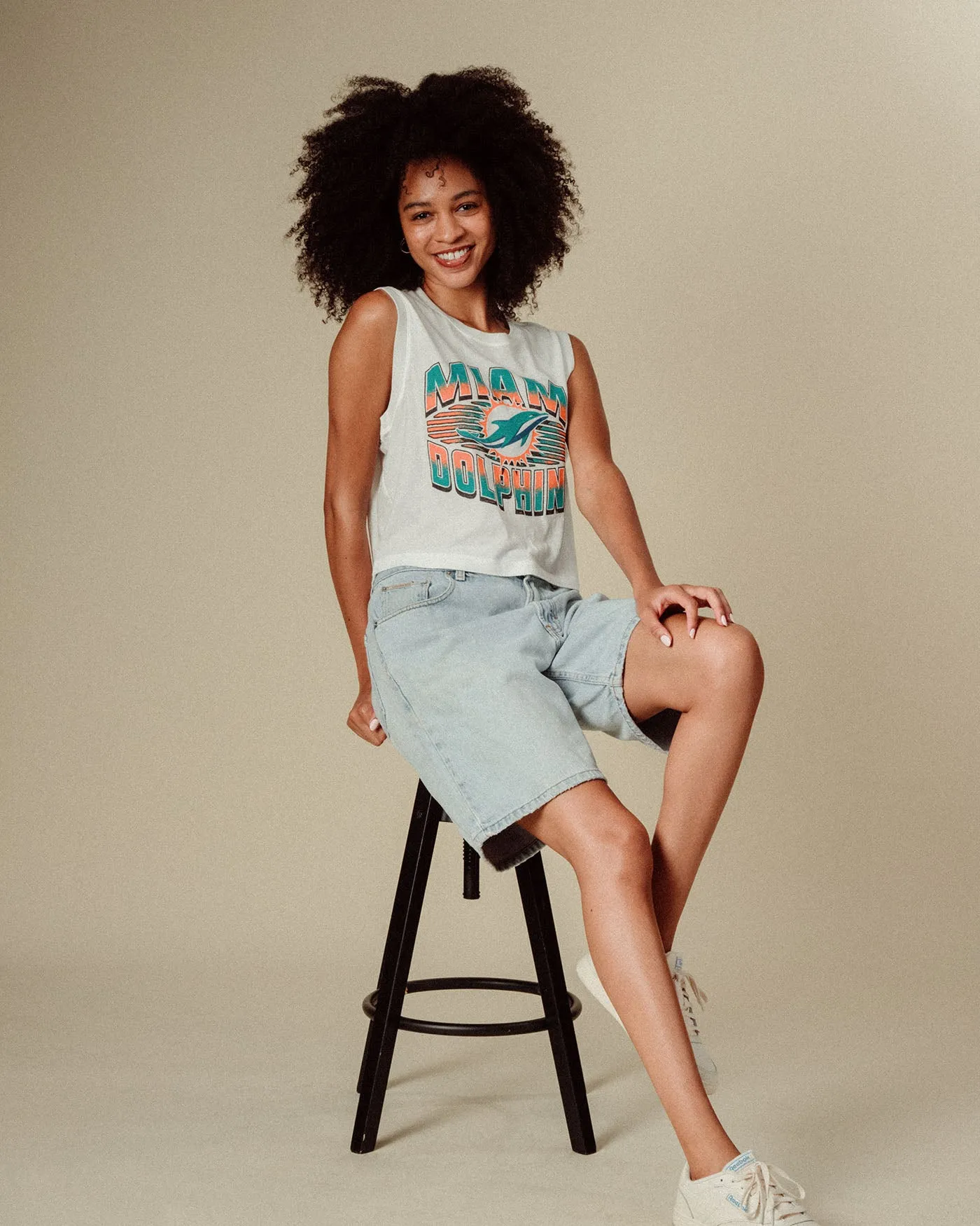 Women's Miami Dolphins Tank sold by Junk Food Clothing product image thumbnail 3