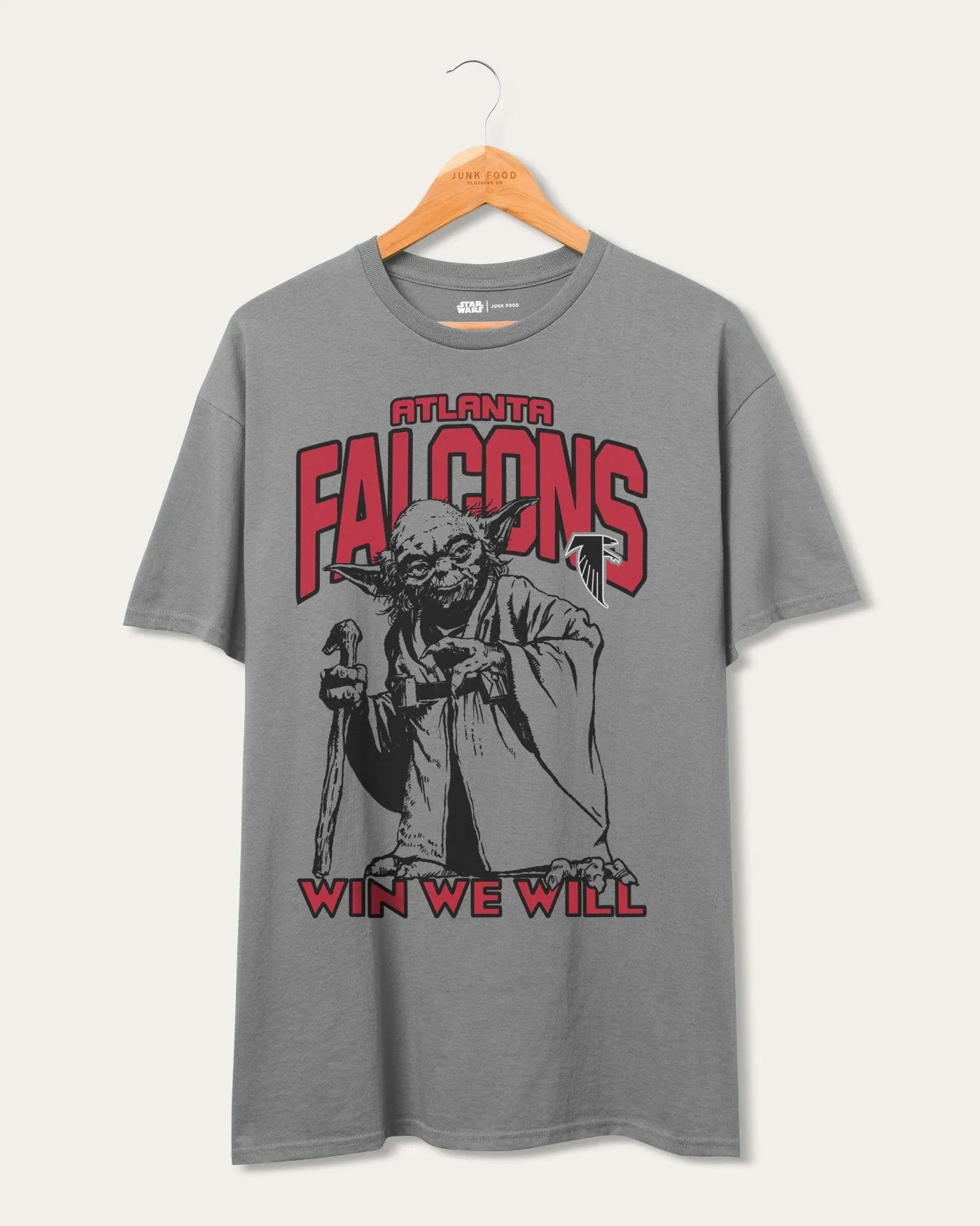 Falcons Star Wars™ Yoda™ Win We Will Tee sold by Junk Food Clothing