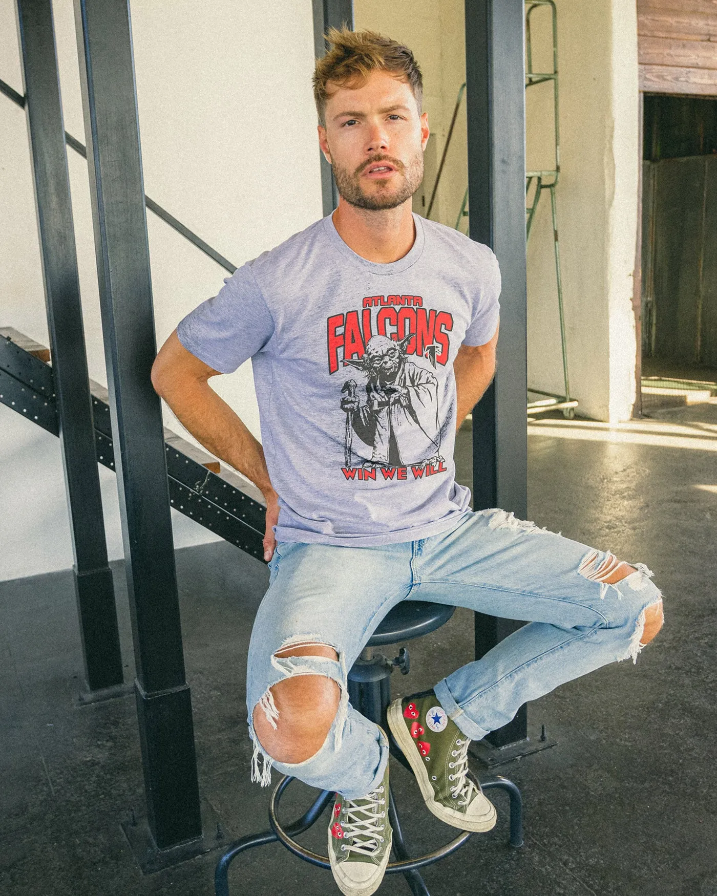 Falcons Star Wars™ Yoda™ Win We Will Tee sold by Junk Food Clothing product image thumbnail 2