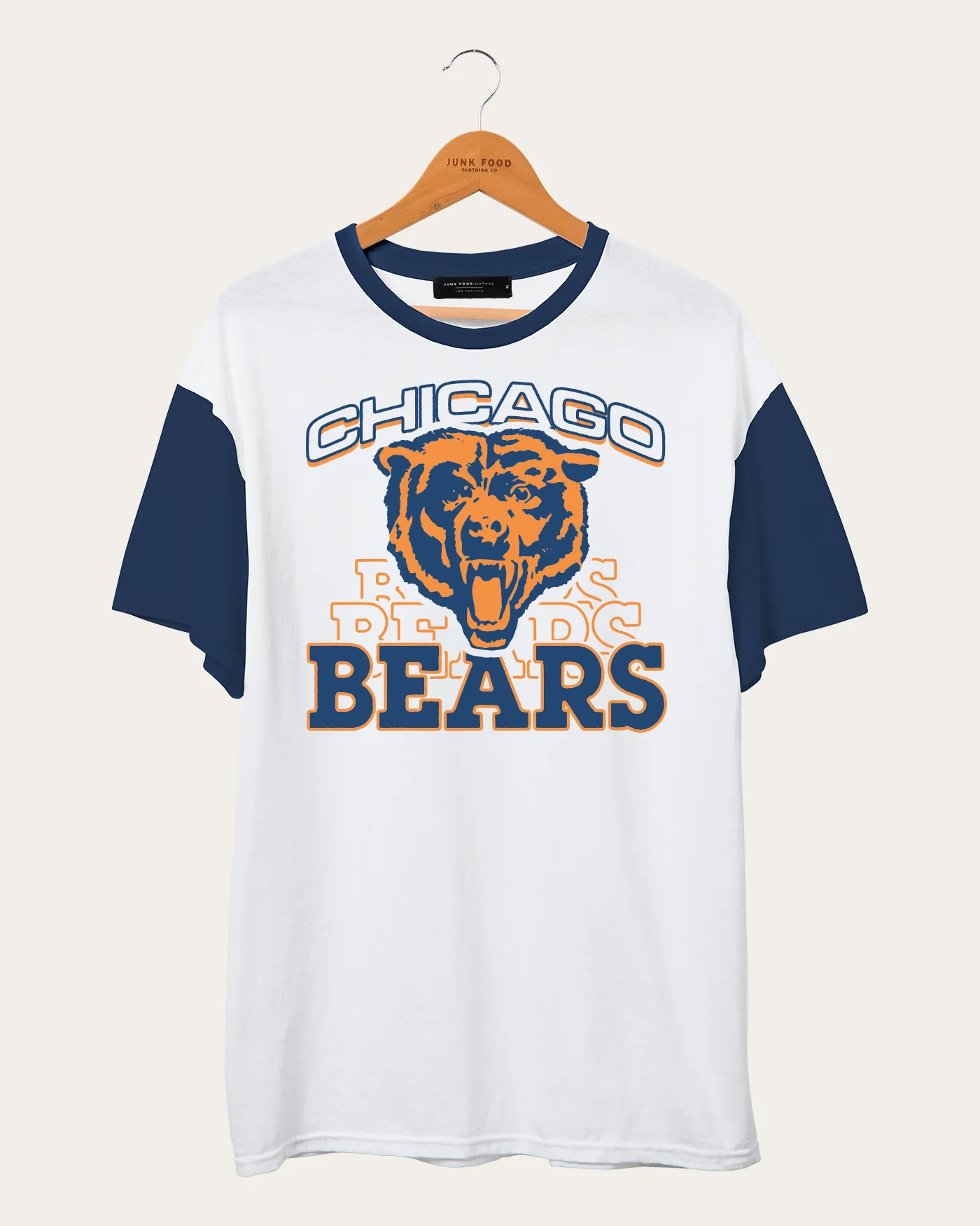 NFL Chicago Bears Colorblock Tee sold by Junk Food Clothing