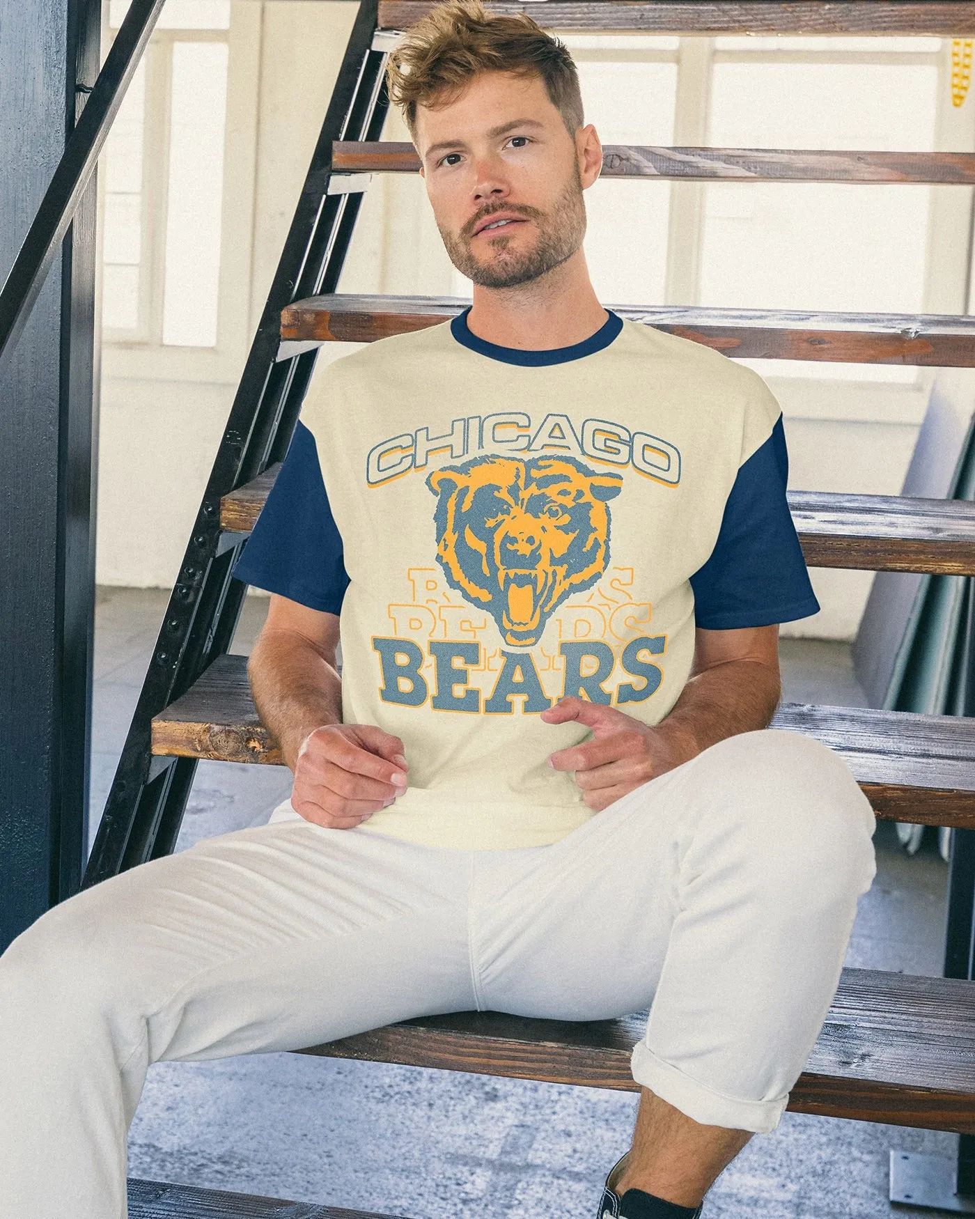 NFL Chicago Bears Colorblock Tee sold by Junk Food Clothing product image thumbnail 2