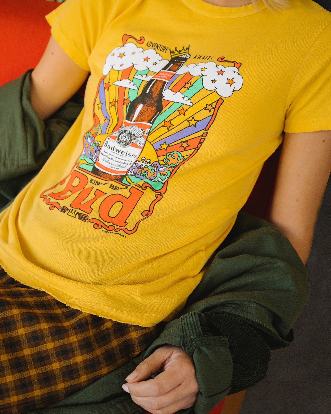 Women's Budweiser King of Beers Original Tee sold by Junk Food Clothing product image thumbnail 3