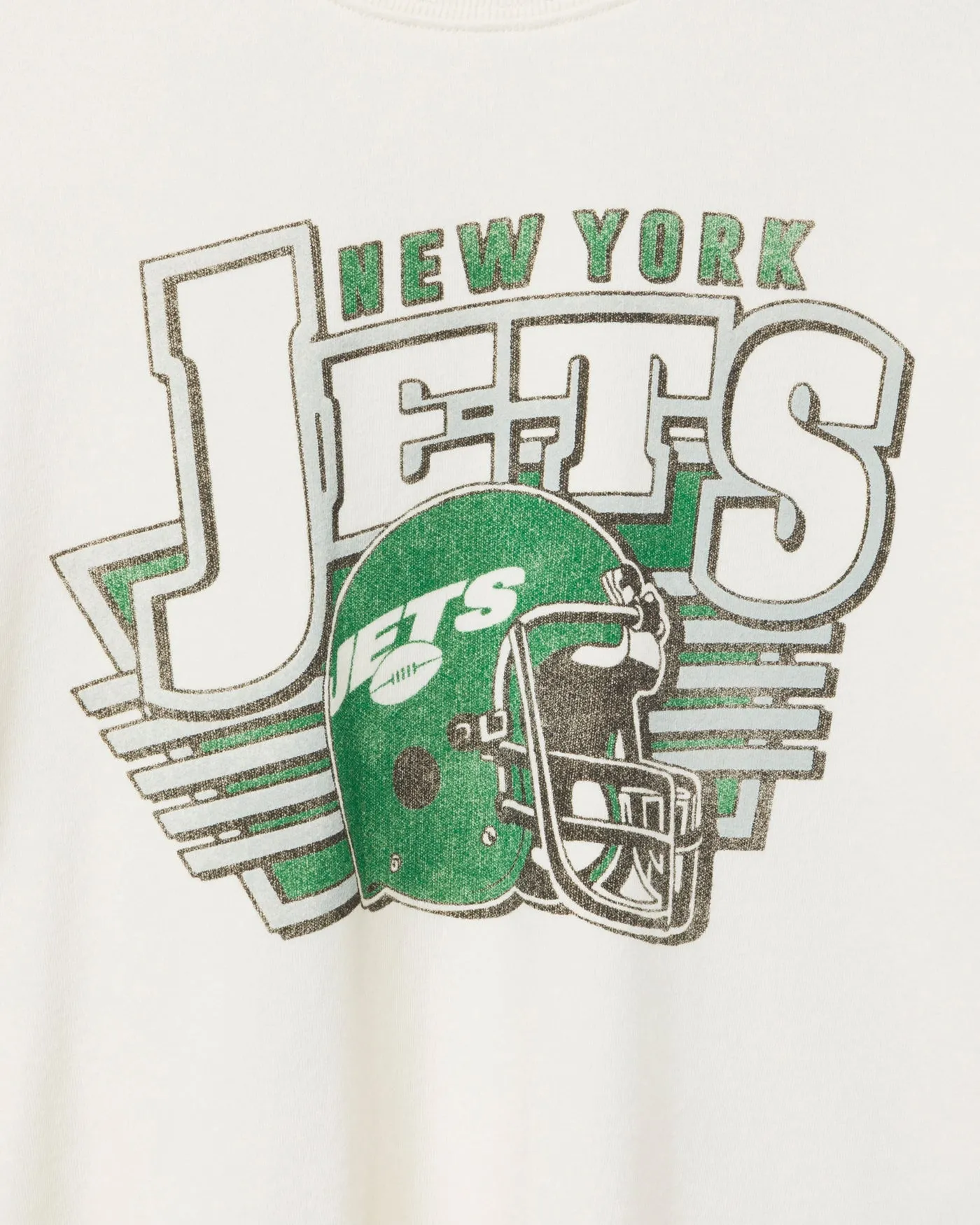 Women's New York Jets Kickoff Crop Crew Fleece sold by Junk Food Clothing product image thumbnail 3