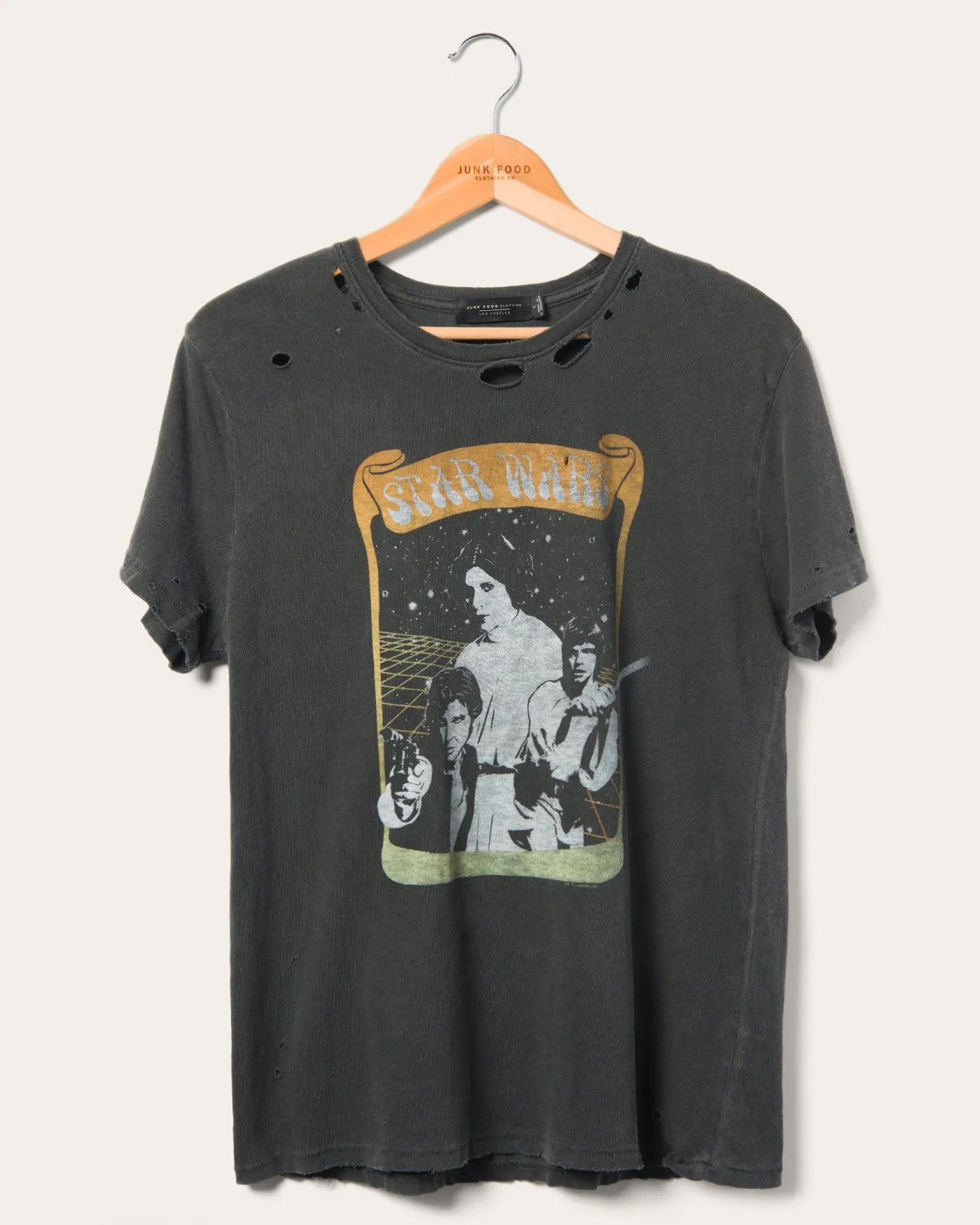 Women's Star Wars™ Gradient Vintage Destroy Tee sold by Junk Food Clothing