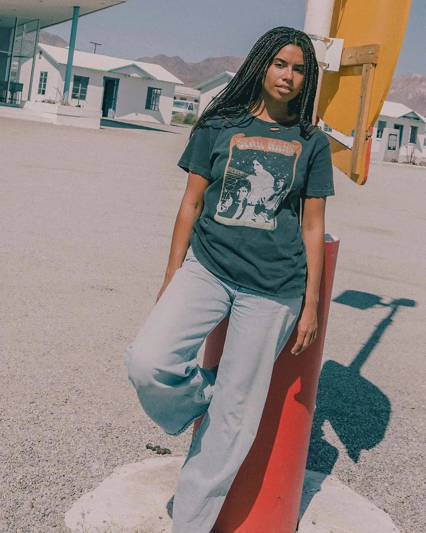 Women's Star Wars™ Gradient Vintage Destroy Tee sold by Junk Food Clothing product image thumbnail 3