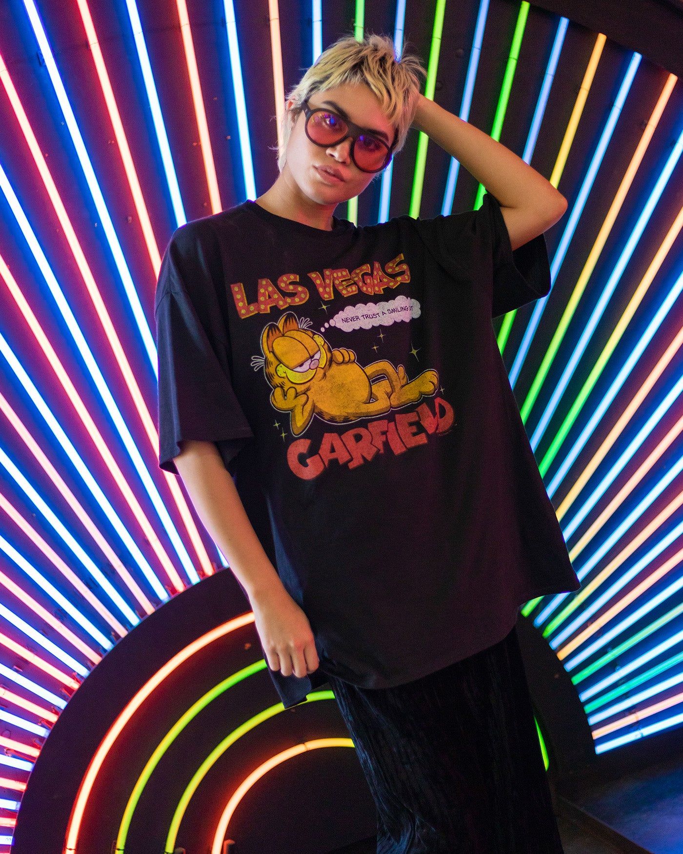 Garfield Las Vegas Flea Market Tee sold by Junk Food Clothing product image thumbnail 2