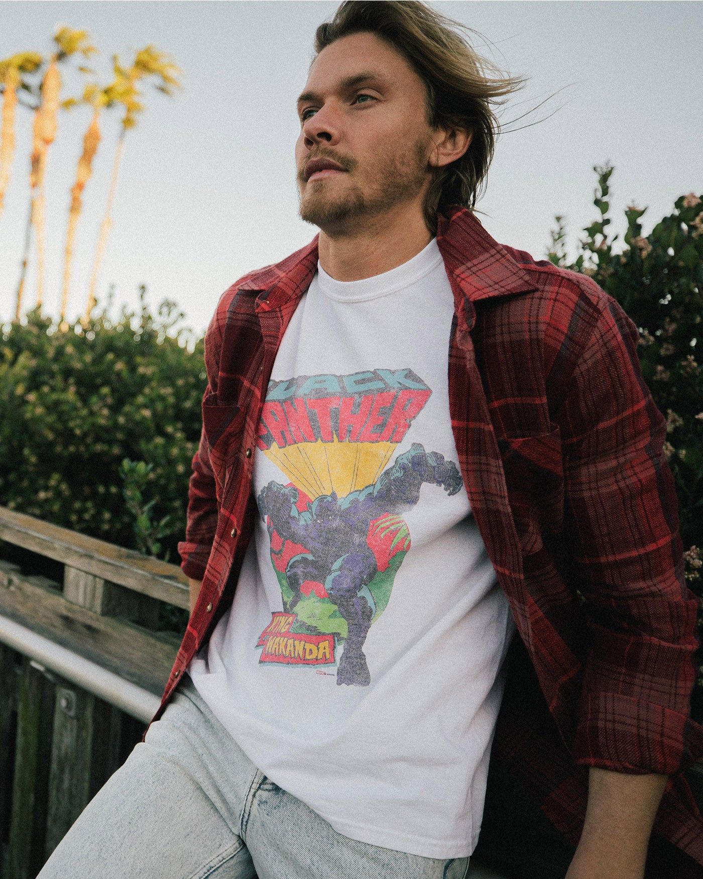 Black Panther King of Wakanda Flea Market Tee sold by Junk Food Clothing product image thumbnail 2