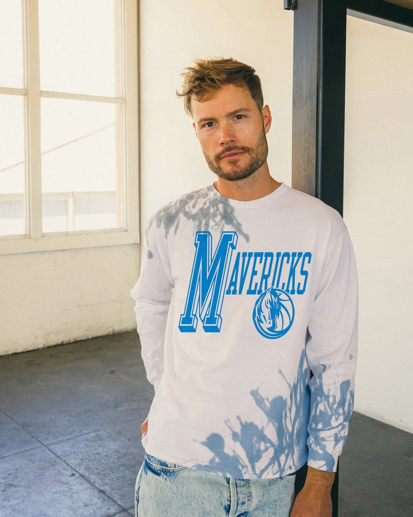 NBA Dallas Mavericks Tie Dye Flea Market Long Sleeve Tee sold by Junk Food Clothing product image thumbnail 2