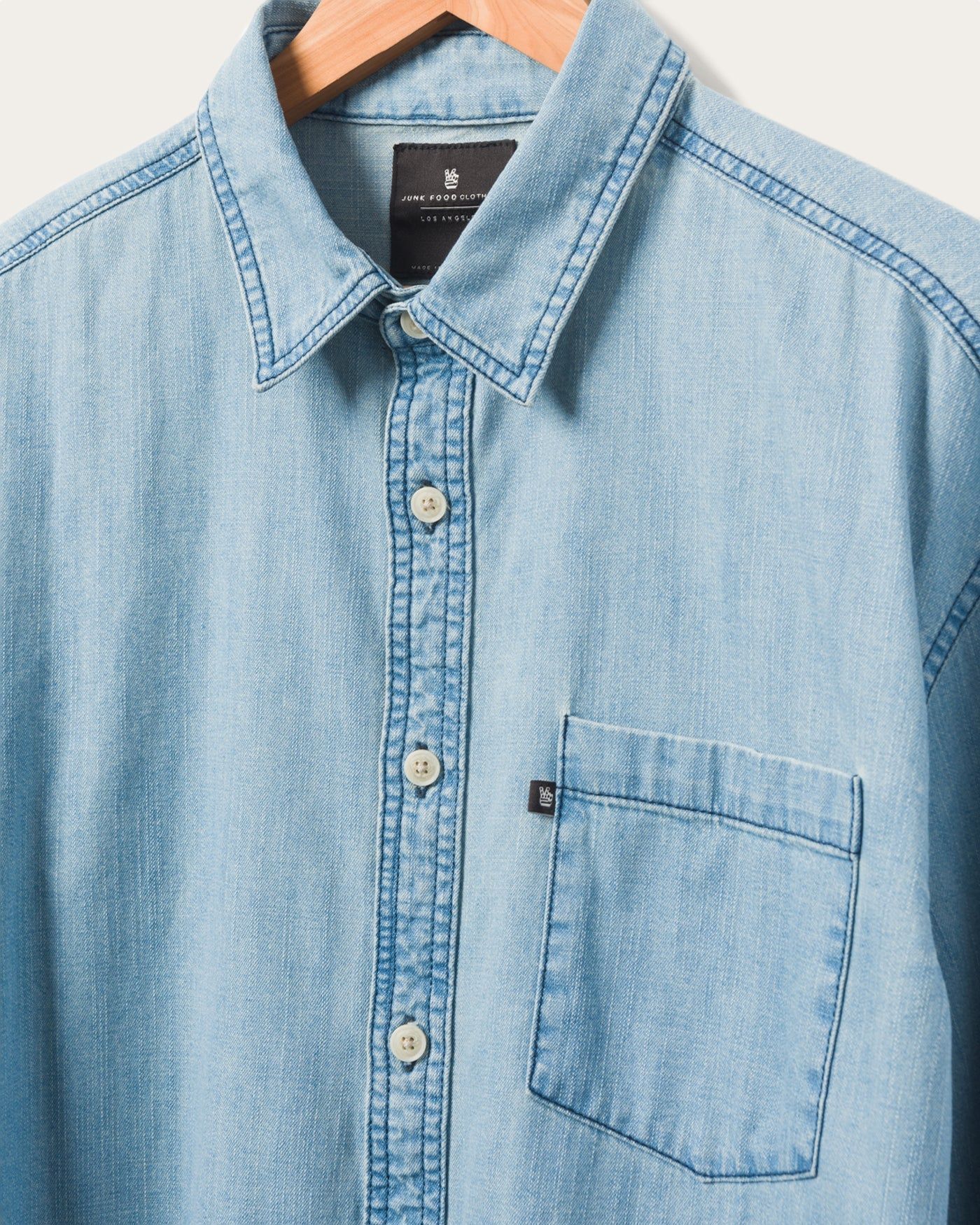Men's Randell Oversized Denim Twill Shirt sold by Junk Food Clothing product image thumbnail 3