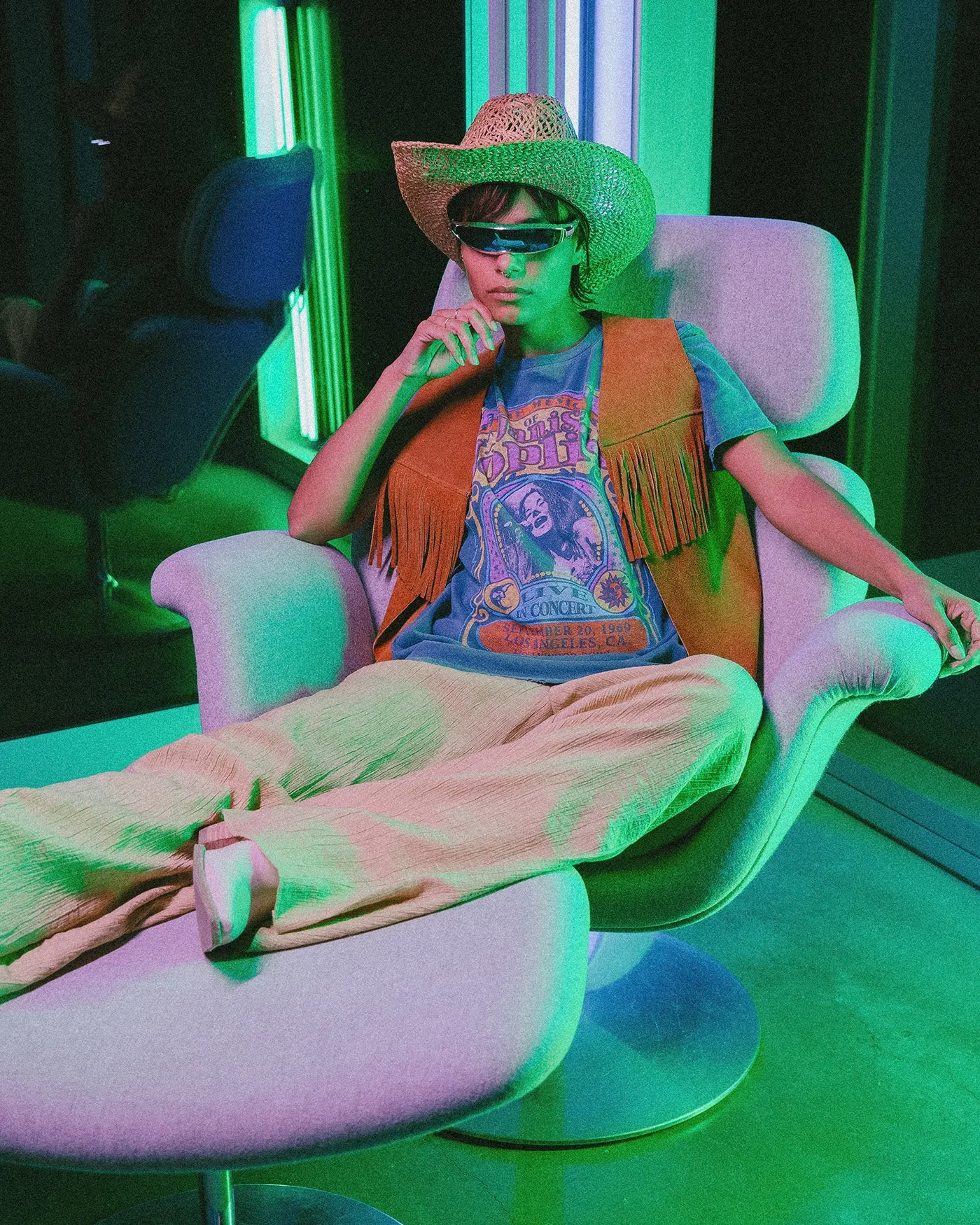 Womens Janis Joplin Vintage Tee sold by Junk Food Clothing product image thumbnail 2