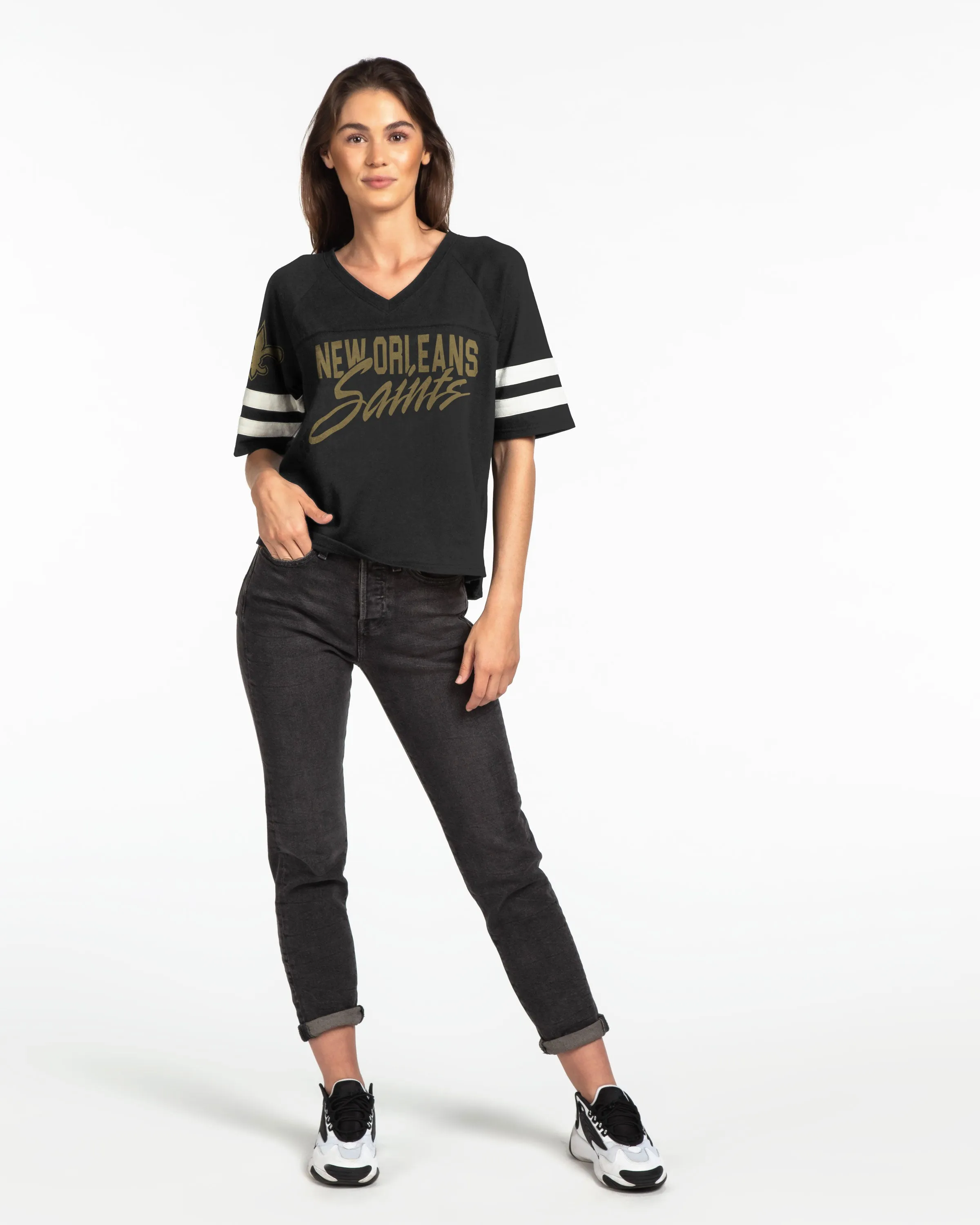 Women's Saints Vneck Tee sold by Junk Food Clothing product image thumbnail 3