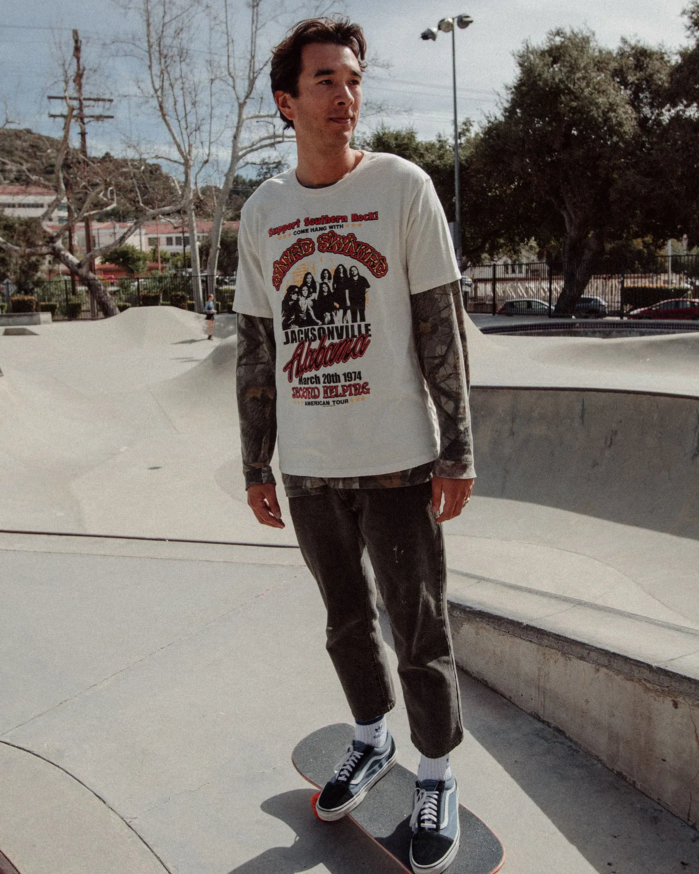 Lynyrd Skynyrd America '74 Vintage Tee sold by Junk Food Clothing product image thumbnail 3