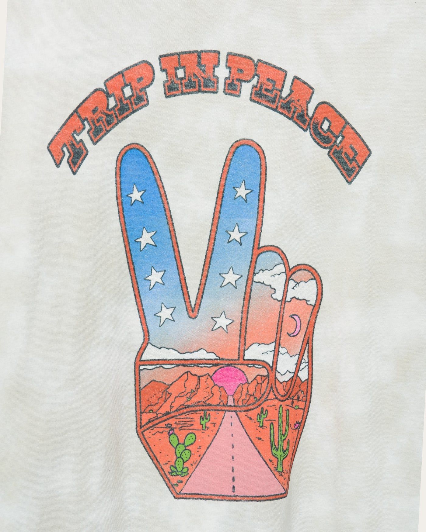 Junk Food Logo Trip In Peace Vintage Tee sold by Junk Food Clothing product image thumbnail 3