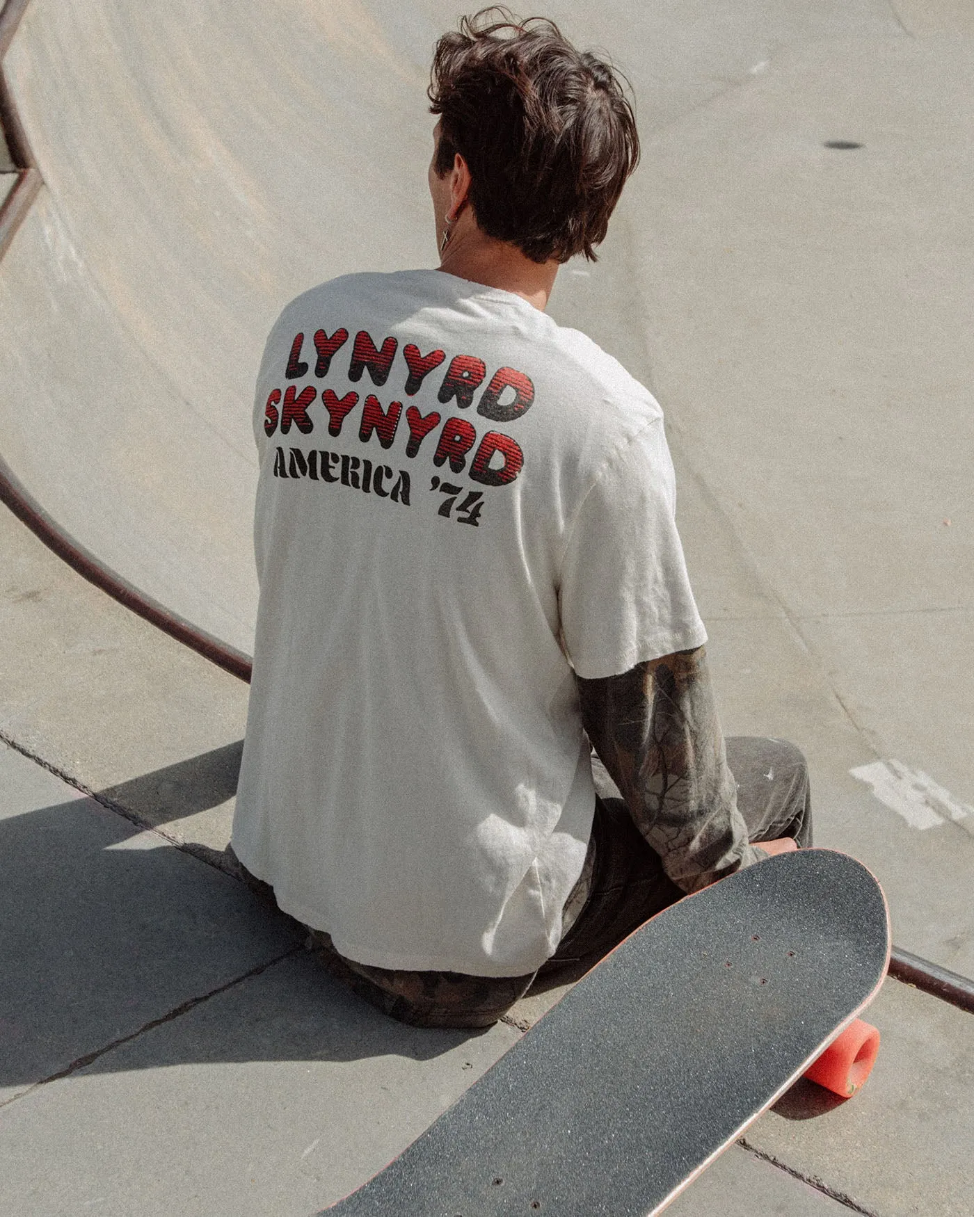 Lynyrd Skynyrd America '74 Vintage Tee sold by Junk Food Clothing product image thumbnail 4