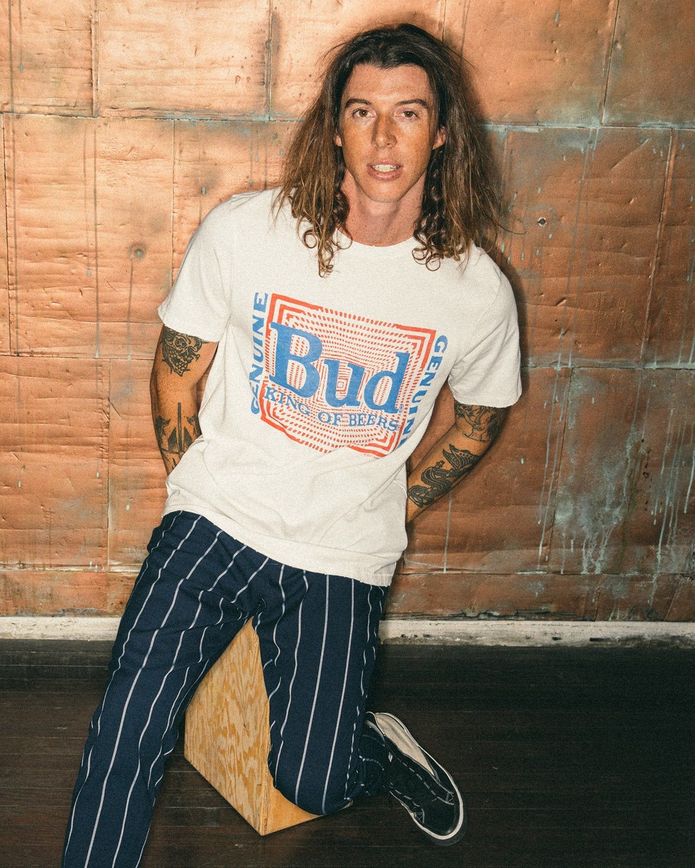 Budweiser Psych Pattern Vintage Tee sold by Junk Food Clothing product image thumbnail 2