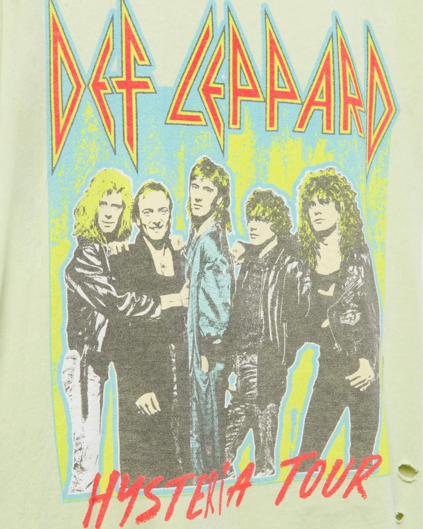 Def Leppard Hysteria Tour Vintage Destroy Tee sold by Junk Food Clothing product image thumbnail 5