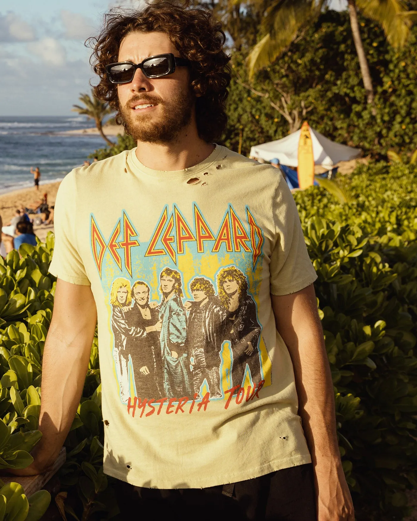 Def Leppard Hysteria Tour Vintage Destroy Tee sold by Junk Food Clothing product image thumbnail 3