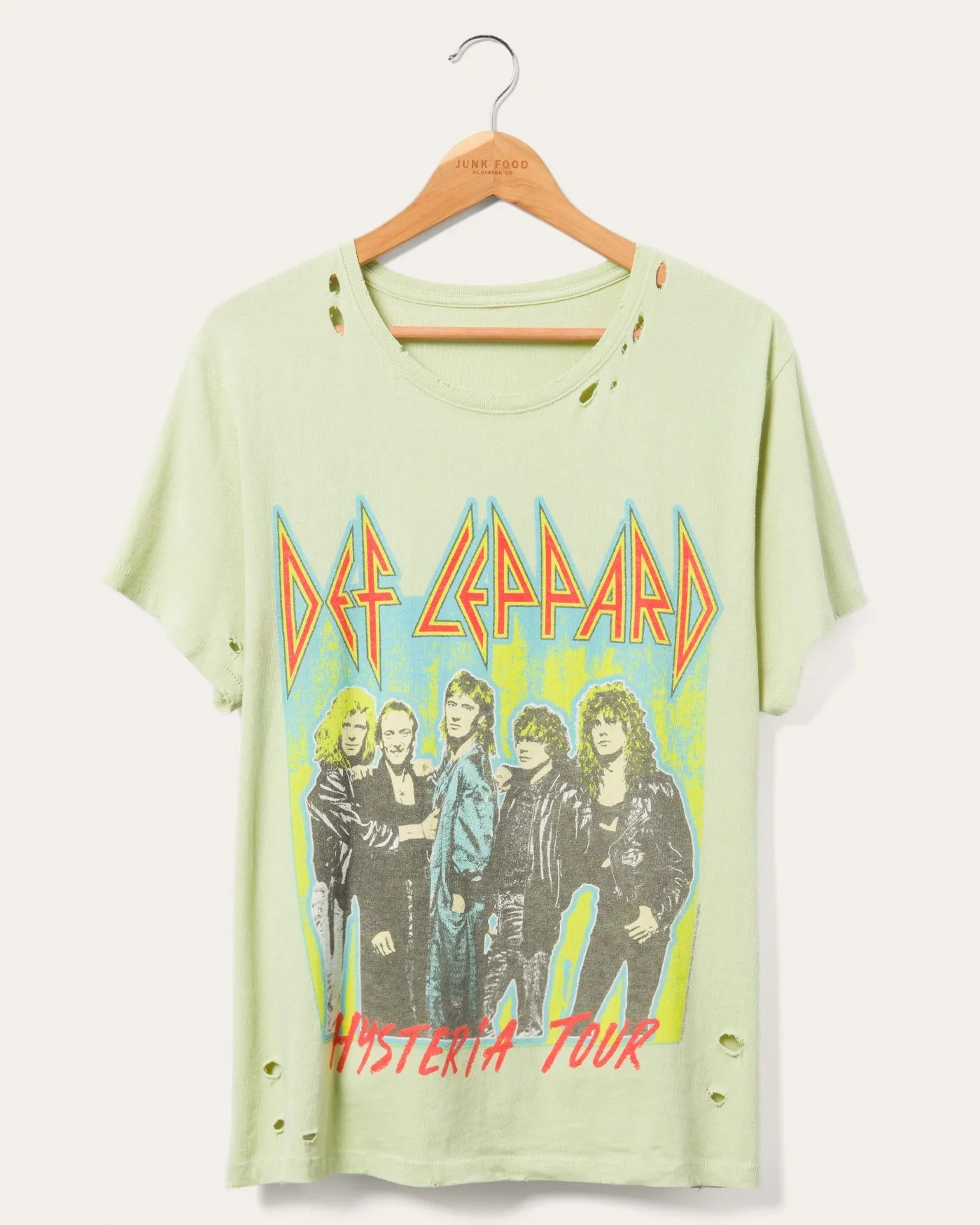 Def Leppard Hysteria Tour Vintage Destroy Tee sold by Junk Food Clothing
