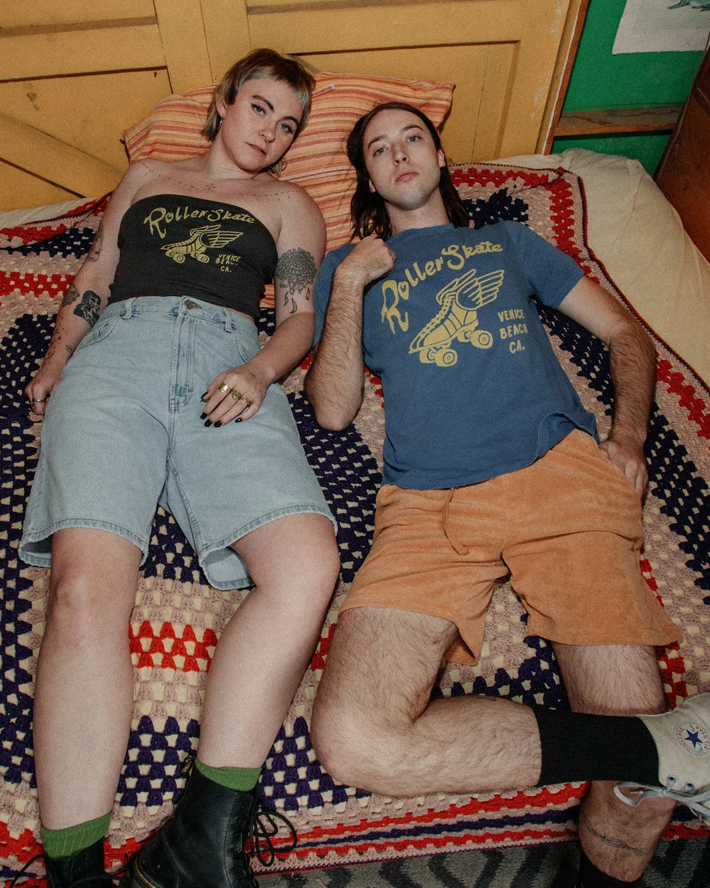 Roller Skate Venice Beach Vintage Tee sold by Junk Food Clothing product image thumbnail 2