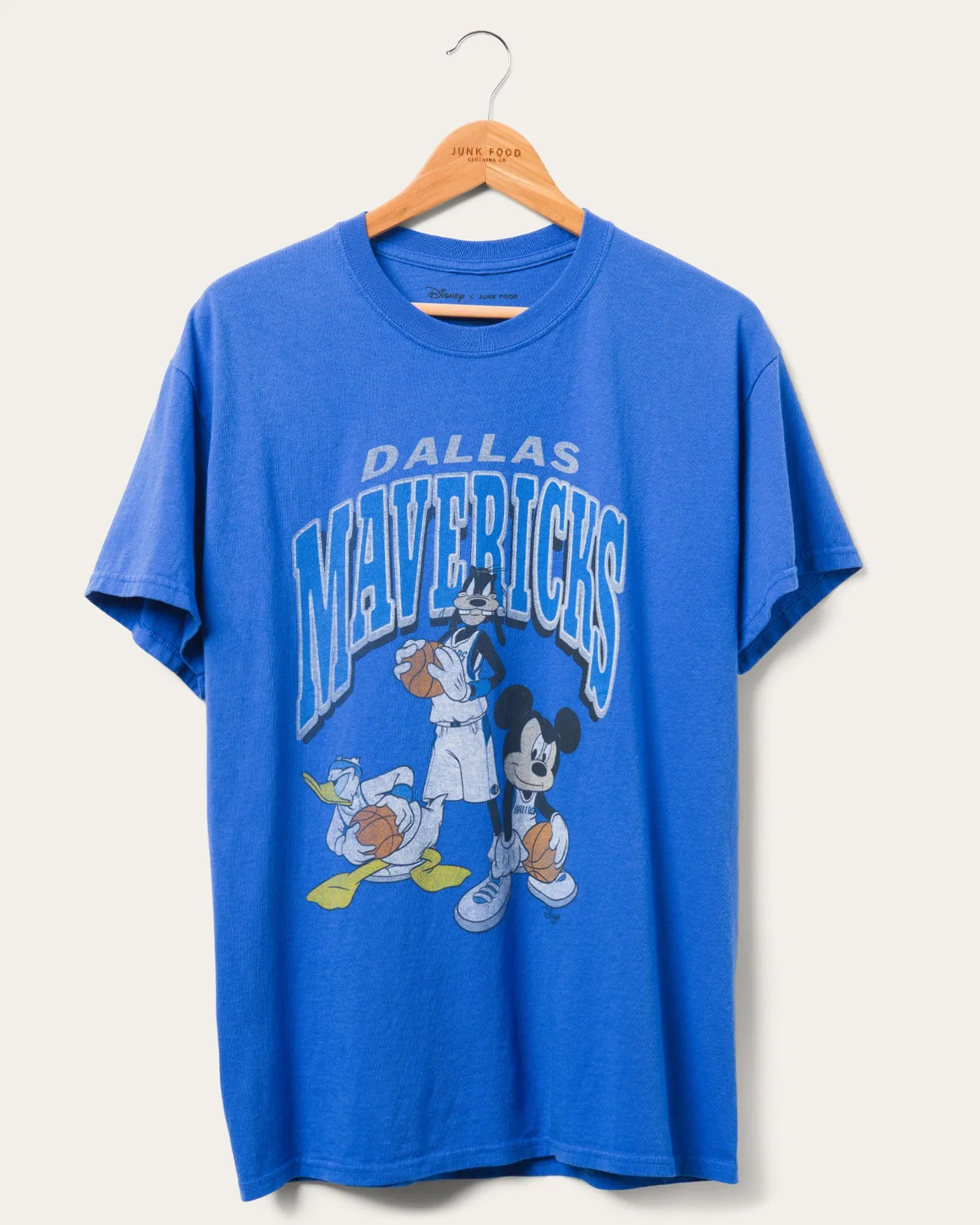 Unisex Dallas Mavericks Mickey Squad Tee sold by Junk Food Clothing