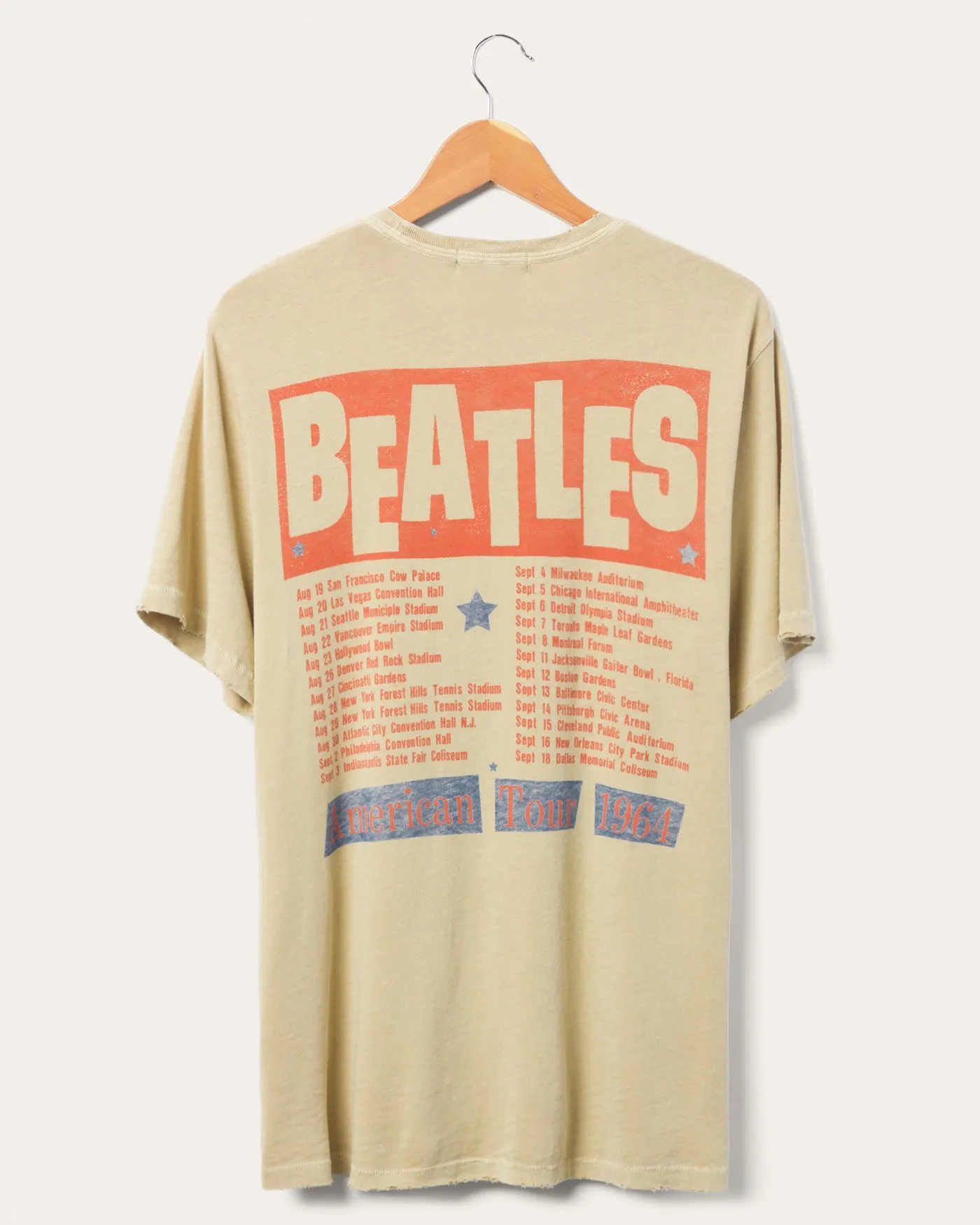 The Beatles American Tour Vintage Tee sold by Junk Food Clothing product image thumbnail 2