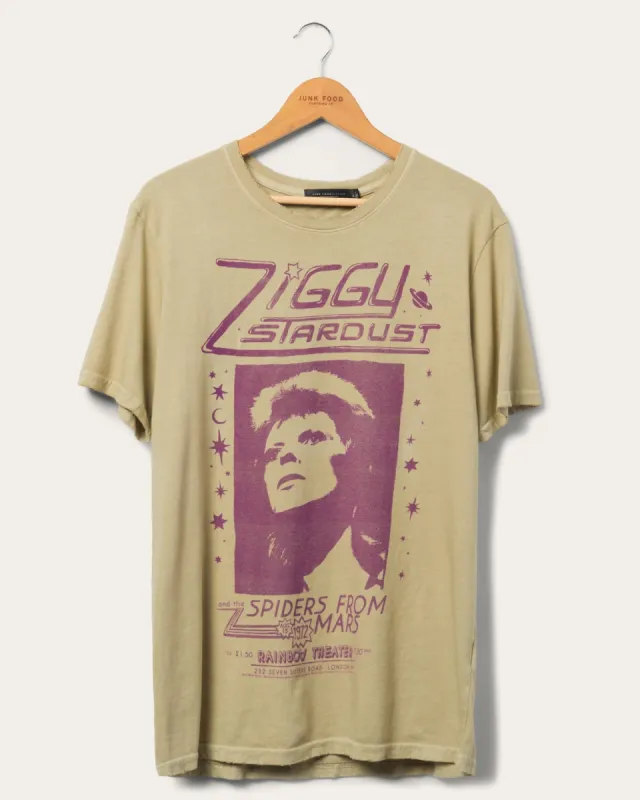 David Bowie Ziggy Stardust Spiders Vintage Tee sold by Junk Food Clothing