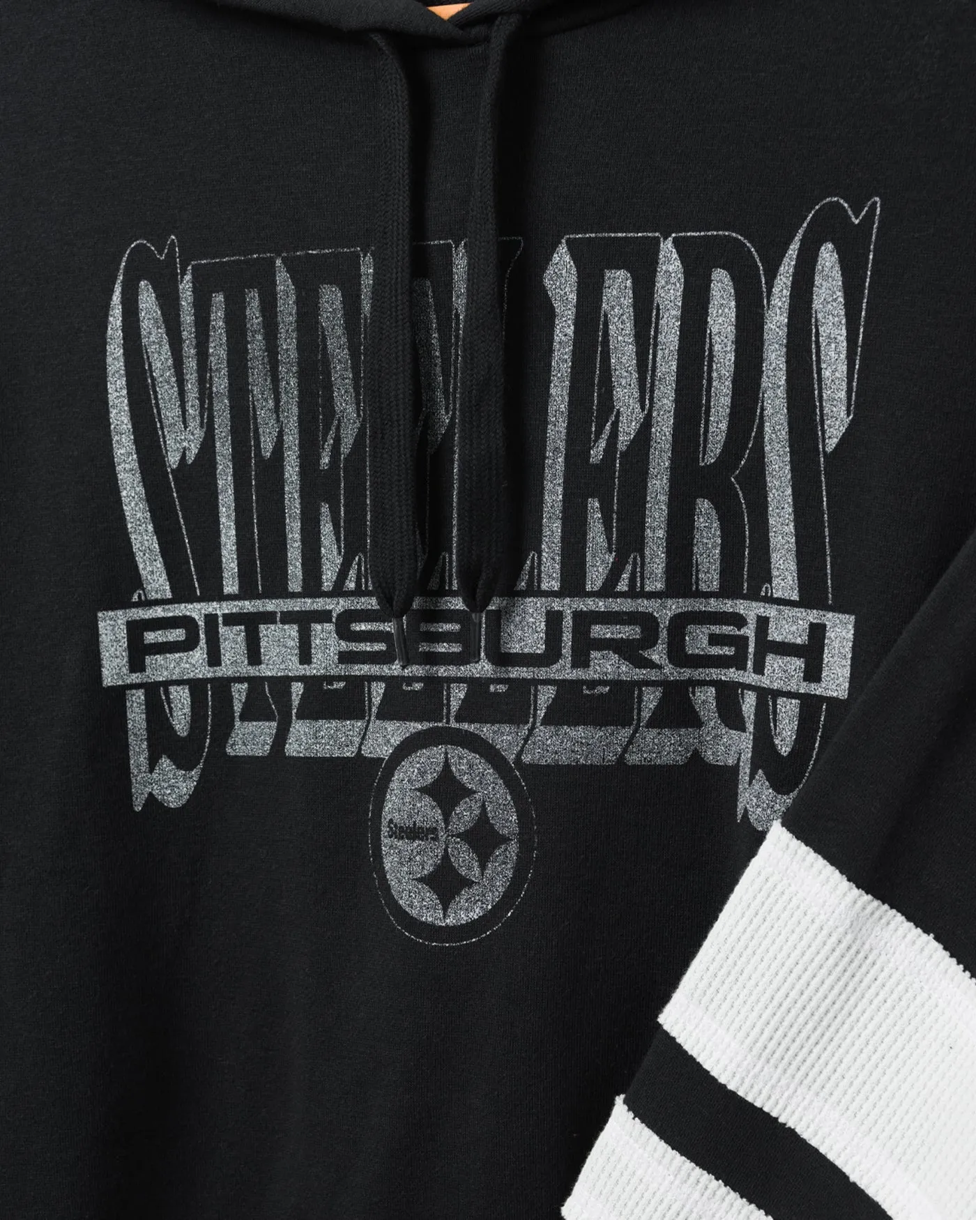 Women's Steelers Stripe Hoodie sold by Junk Food Clothing product image thumbnail 3