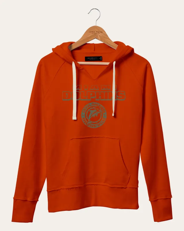 Women's NFL Miami Dolphins Raw Edge Hoodie sold by Junk Food Clothing