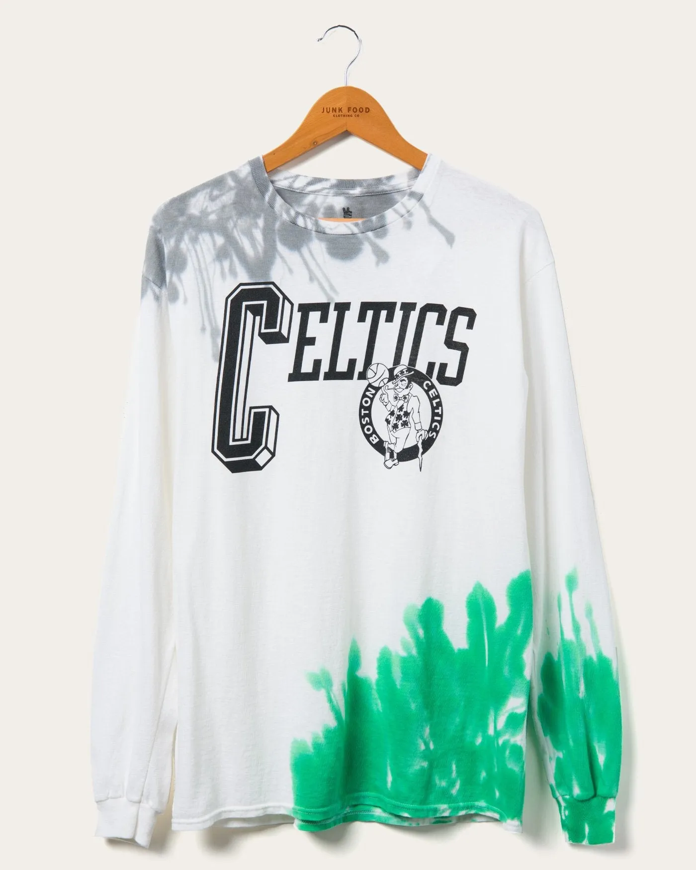 NBA Boston Celtics Tie Dye Flea Market Long Sleeve Tee sold by Junk Food Clothing