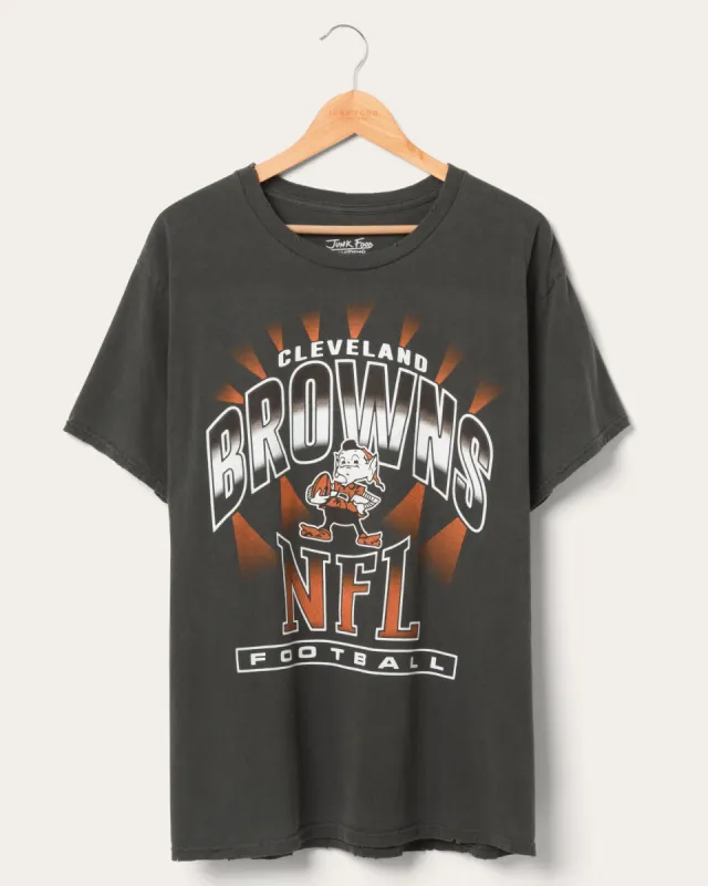 Cleveland Browns Chrome Flea Market Tee sold by Junk Food Clothing